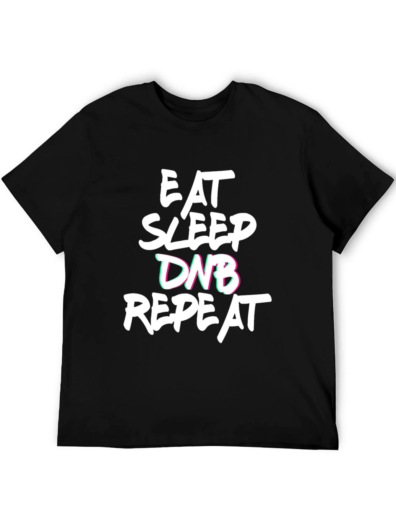Eat Sleep DNB Repeat Black T-Shirt