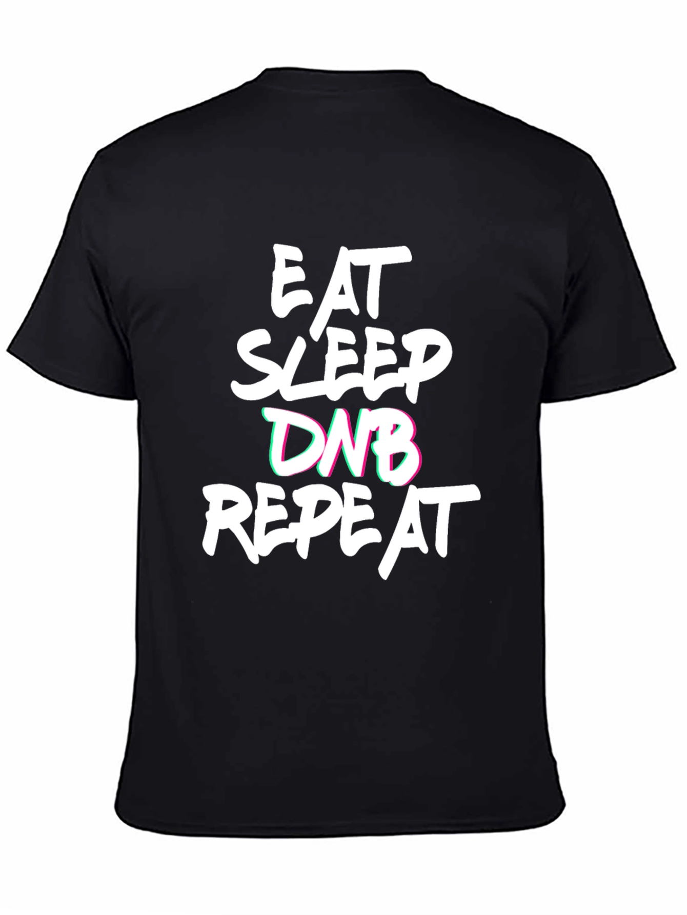 Eat Sleep DNB Repeat Black T-Shirt