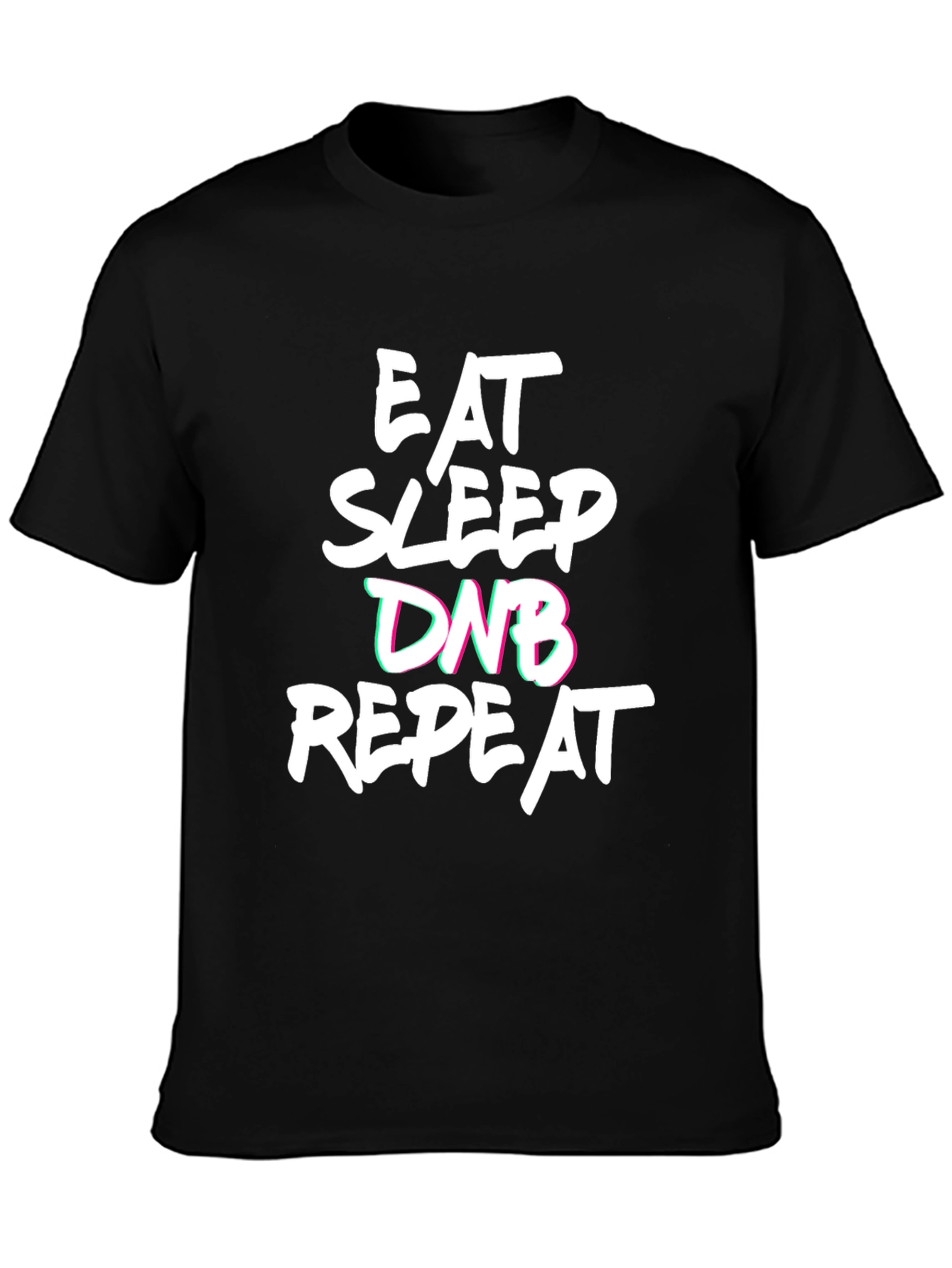 Eat Sleep DNB Repeat Black T-Shirt