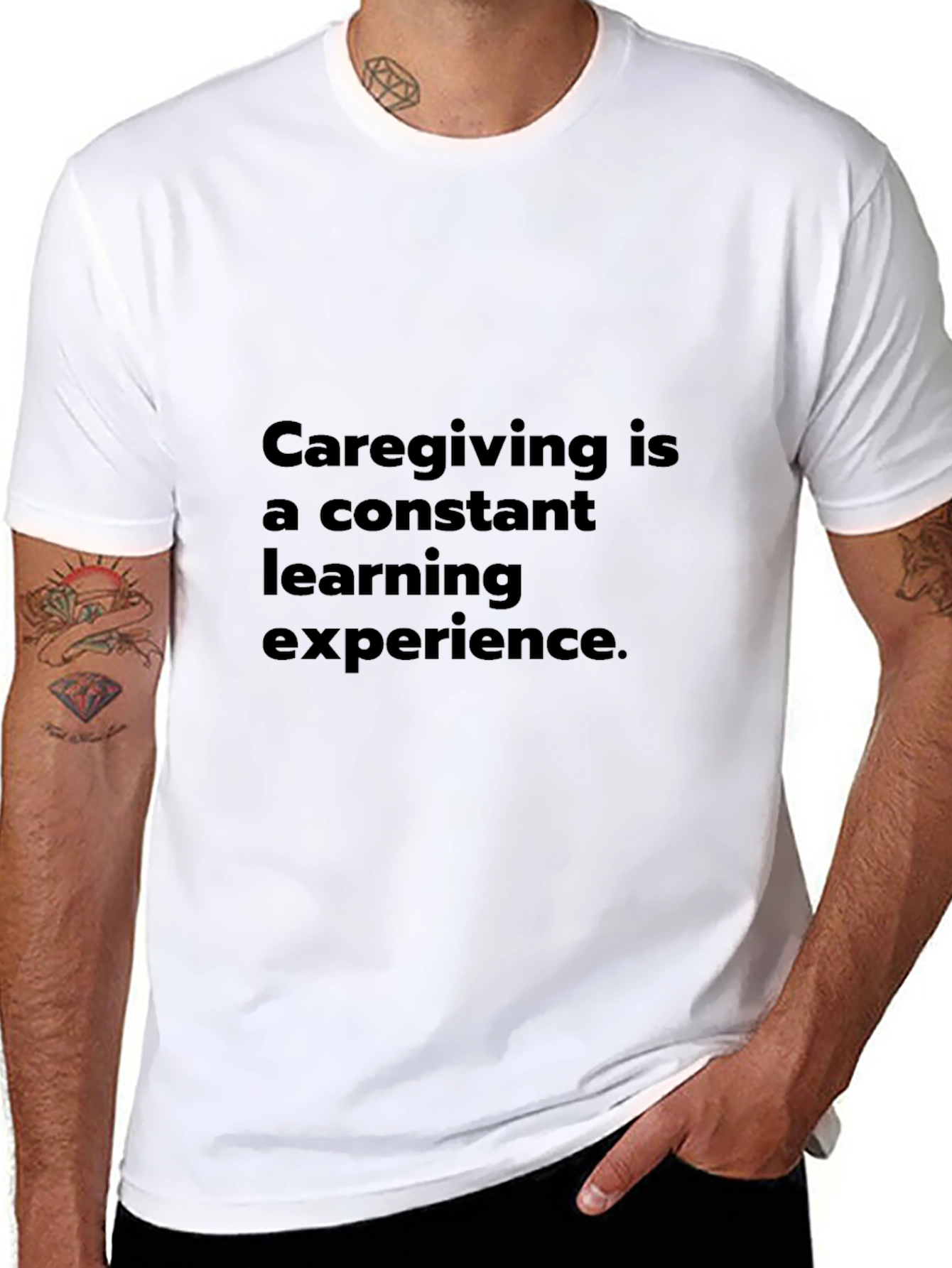 Caregiving Learning Experience Black T-Shirt