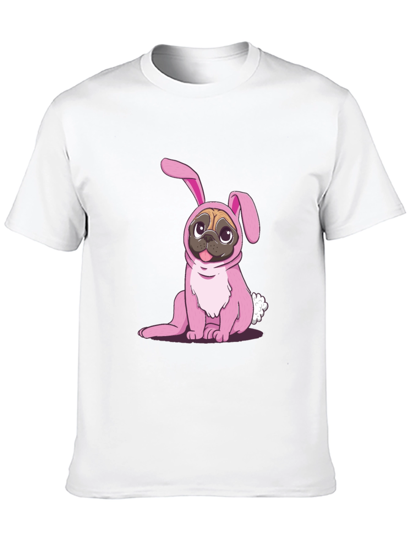 Pug Bunny Costume T-Shirt - Easter Fun