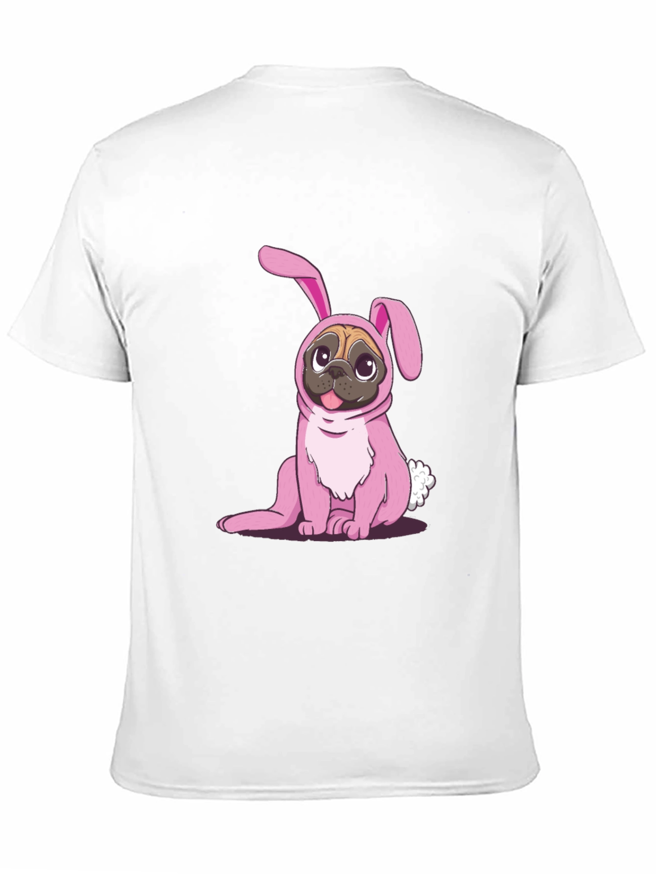 Pug Bunny Costume T-Shirt - Easter Fun