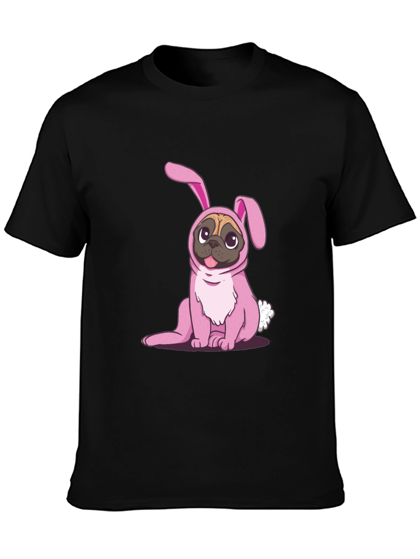 Pug Bunny Costume T-Shirt - Easter Fun