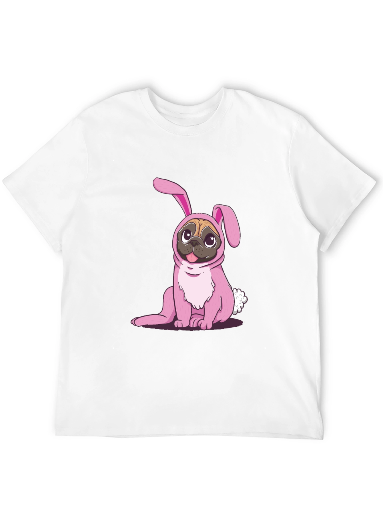 Pug Bunny Costume T-Shirt - Easter Fun