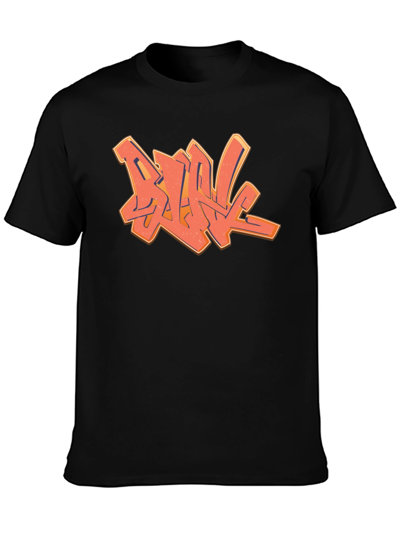 Cool Graffiti Design Black T-Shirt