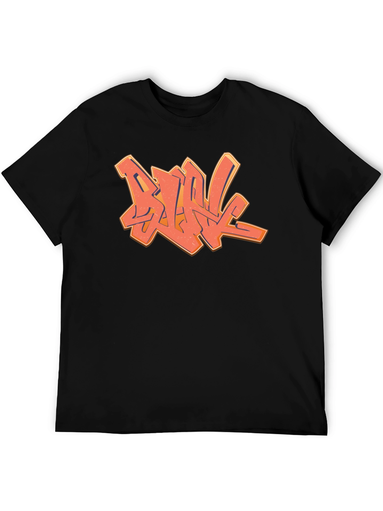 Cool Graffiti Design Black T-Shirt