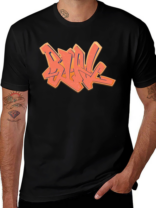 Cool Graffiti Design Black T-Shirt