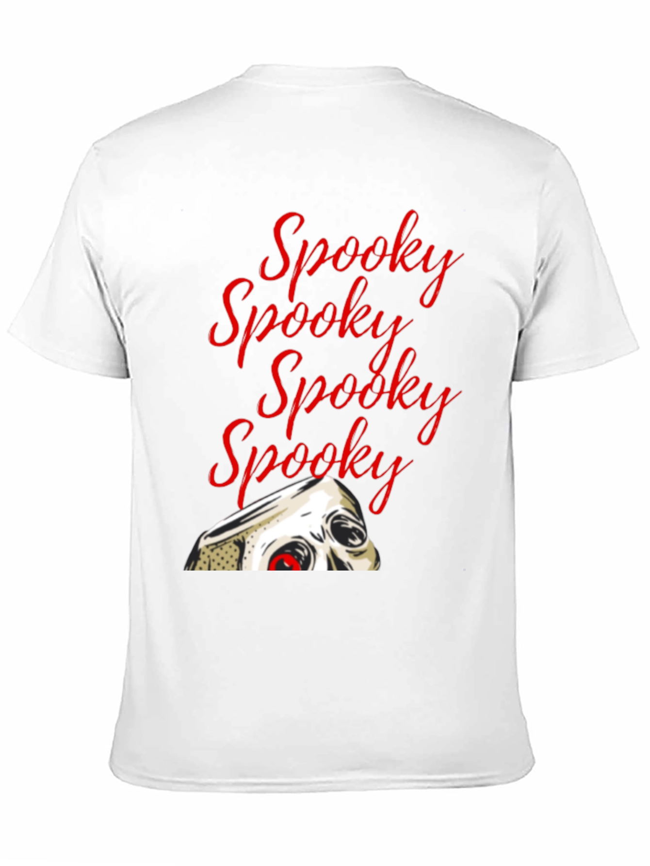 Spooky Halloween T-Shirt - Skull Graphic Black Tee
