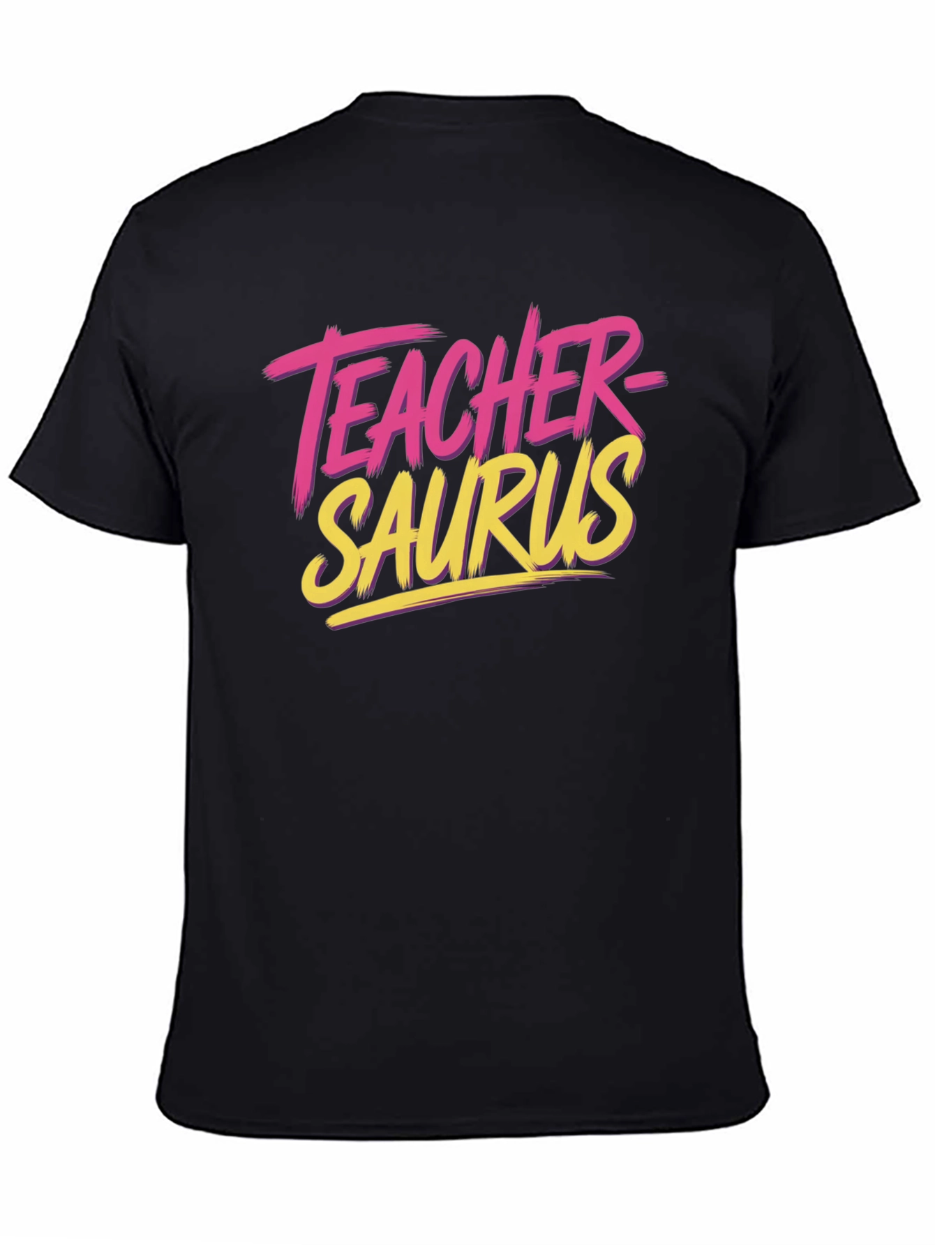 Teacher-Saurus Black Graphic Tee