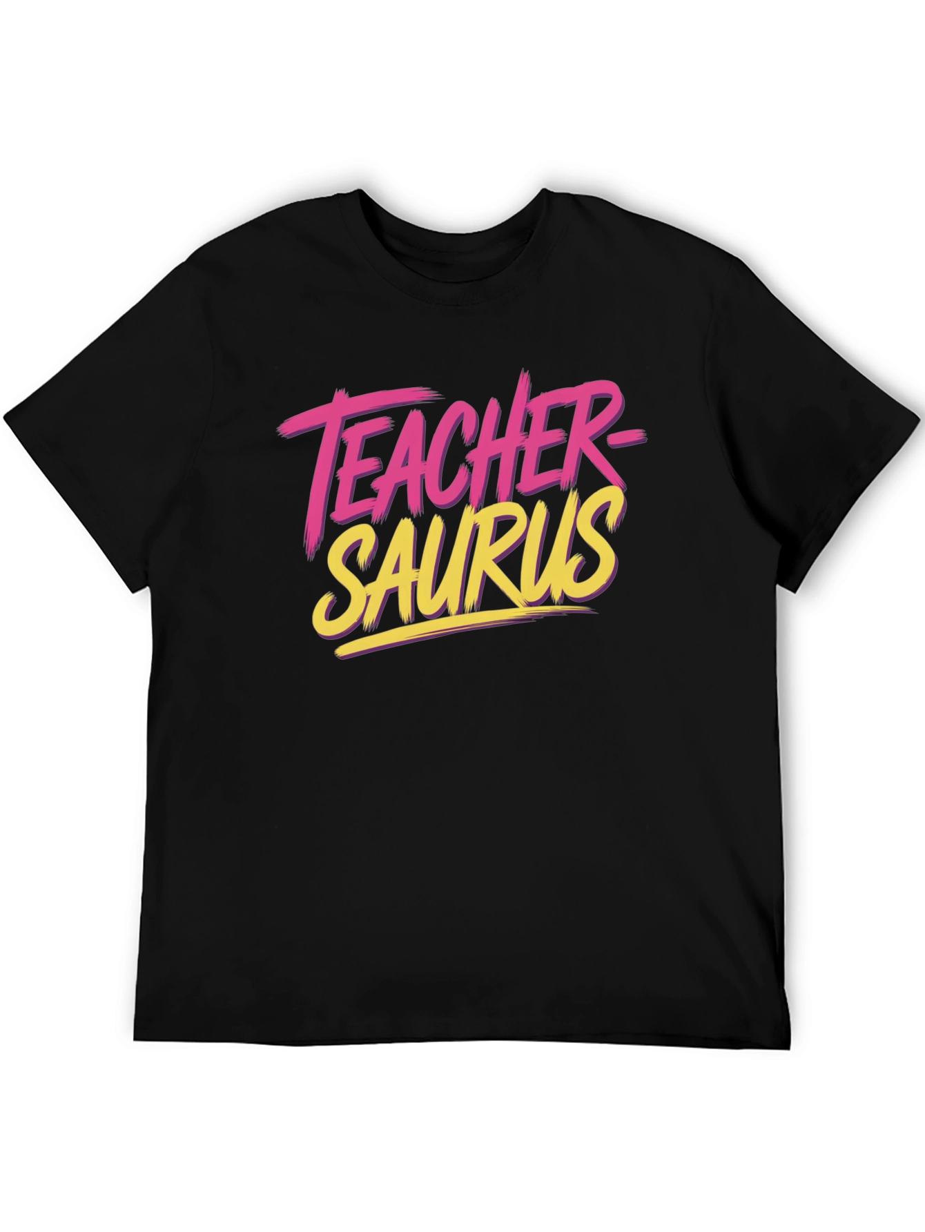 Teacher-Saurus Black Graphic Tee