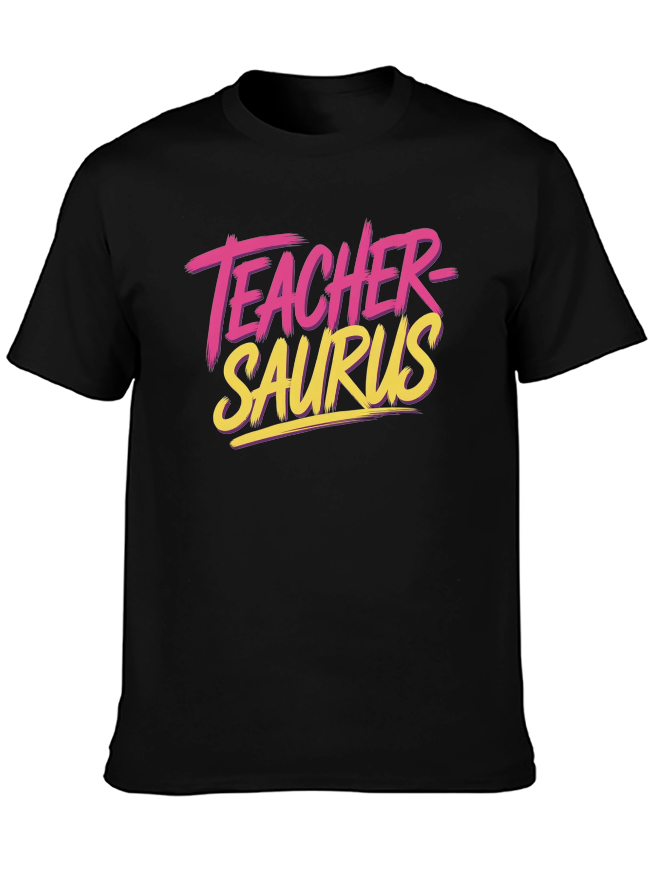 Teacher-Saurus Black Graphic Tee