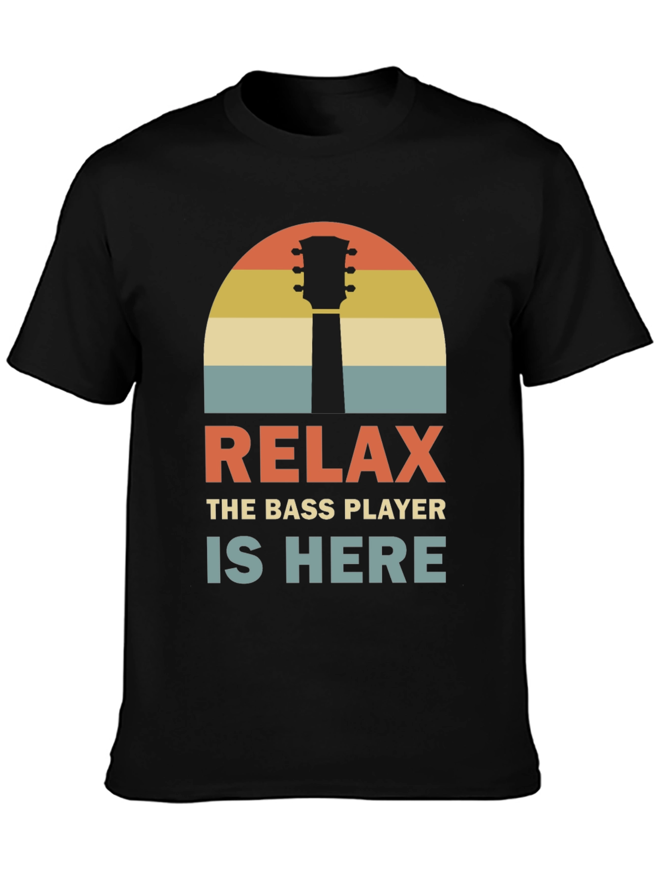 Relax Bass Player Retro Graphic Tee