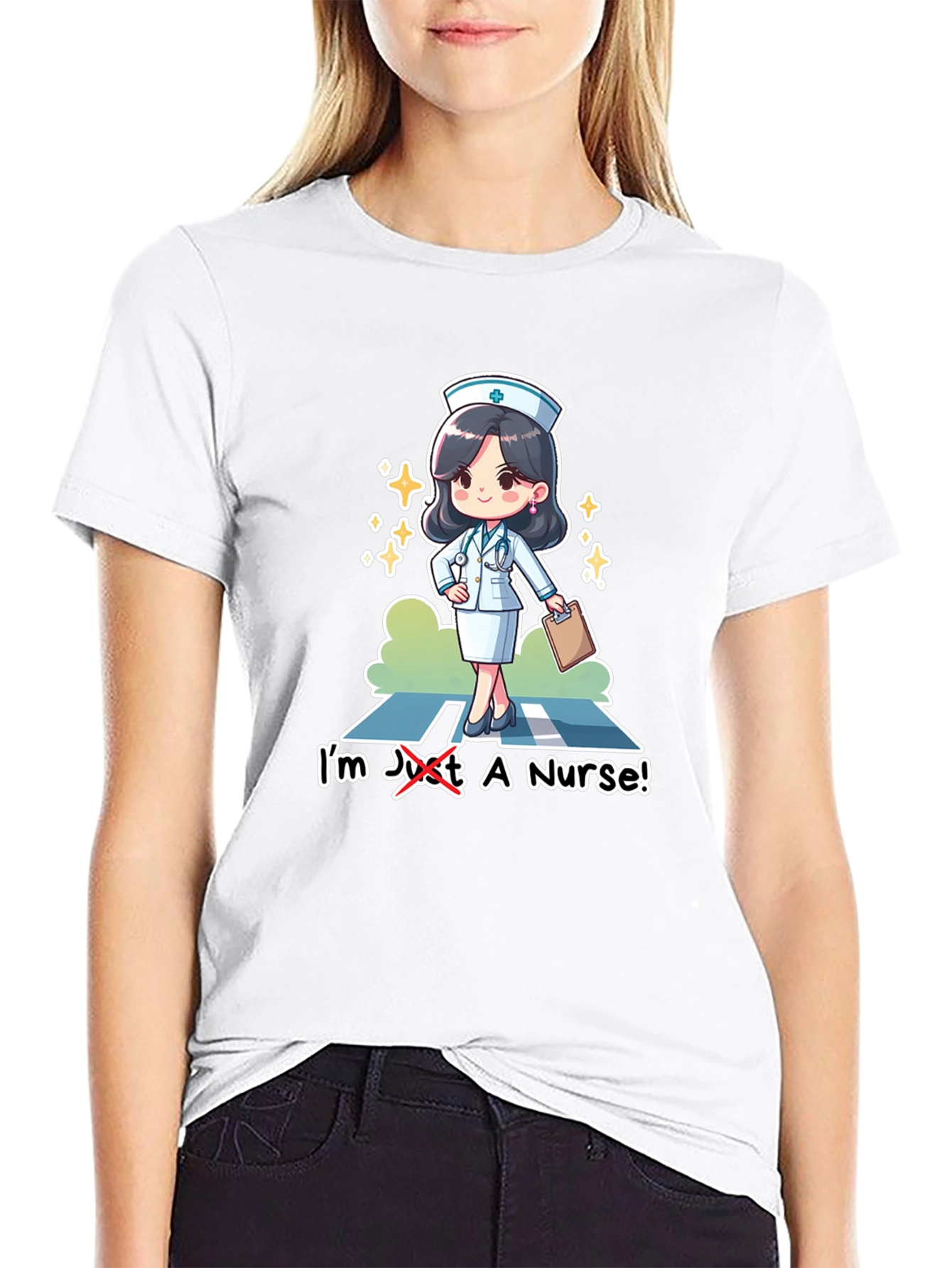 Cute Nurse Graphic T-Shirt - Medical Hero Tee