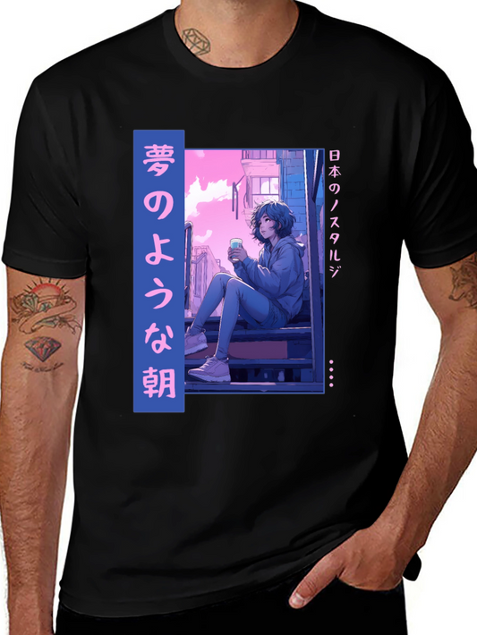 Anime Nostalgia T-Shirt - Relaxed Aesthetic Streetwear