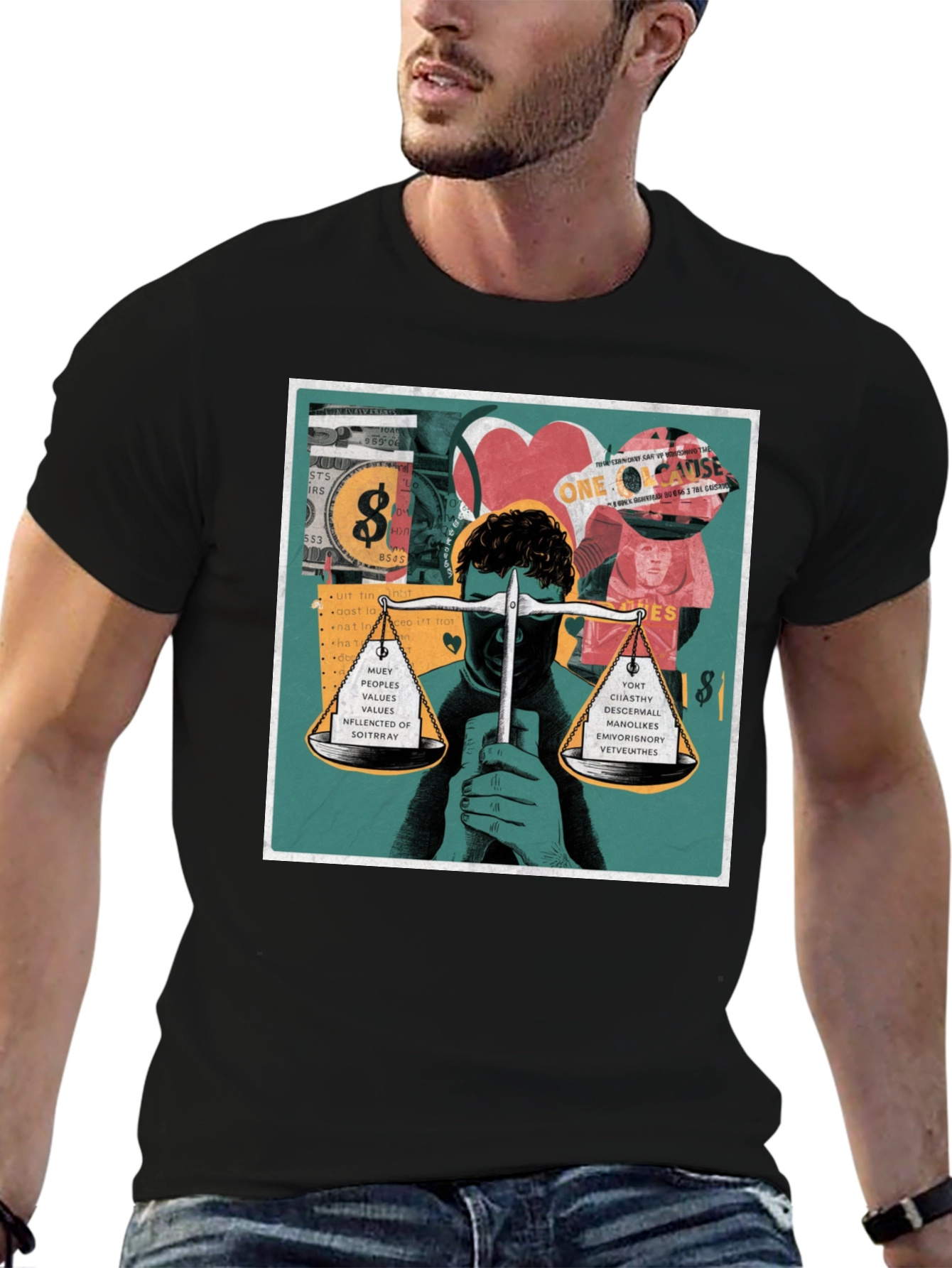 Unique Graphic Print T-Shirt