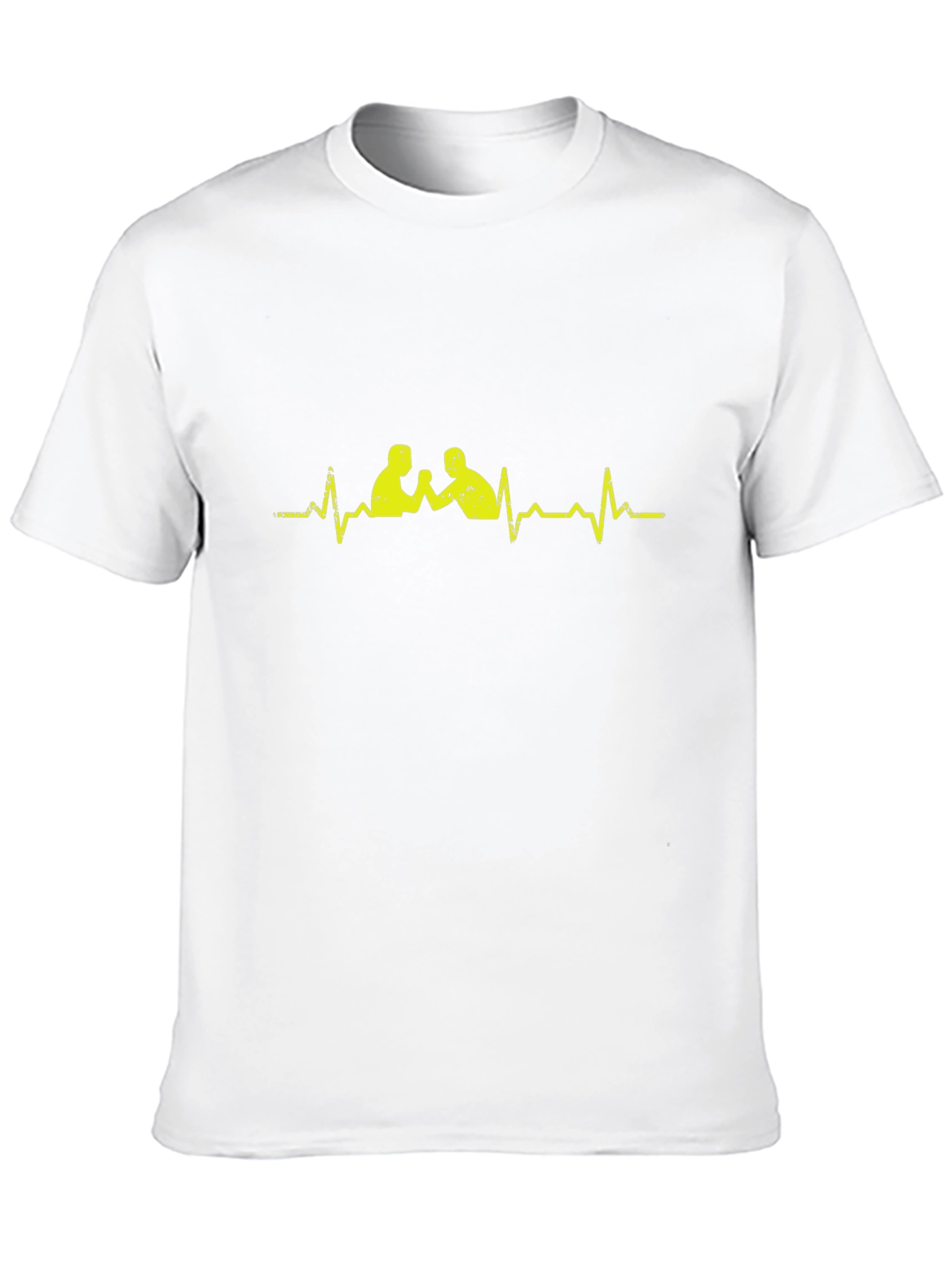 Arm Wrestling Heartbeat T-Shirt - Black
