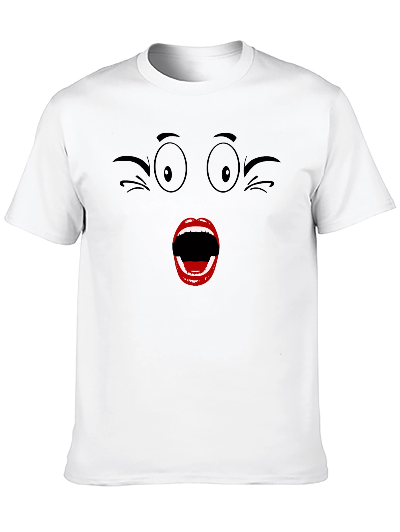 Funny Face T-Shirt - Expressive Graphic Tee