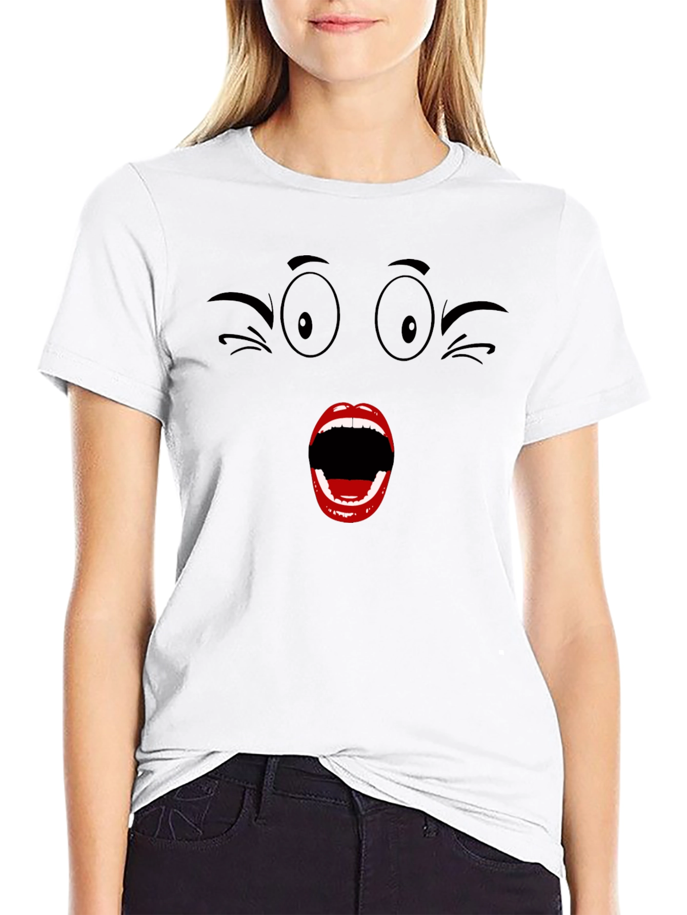 Funny Face T-Shirt - Expressive Graphic Tee