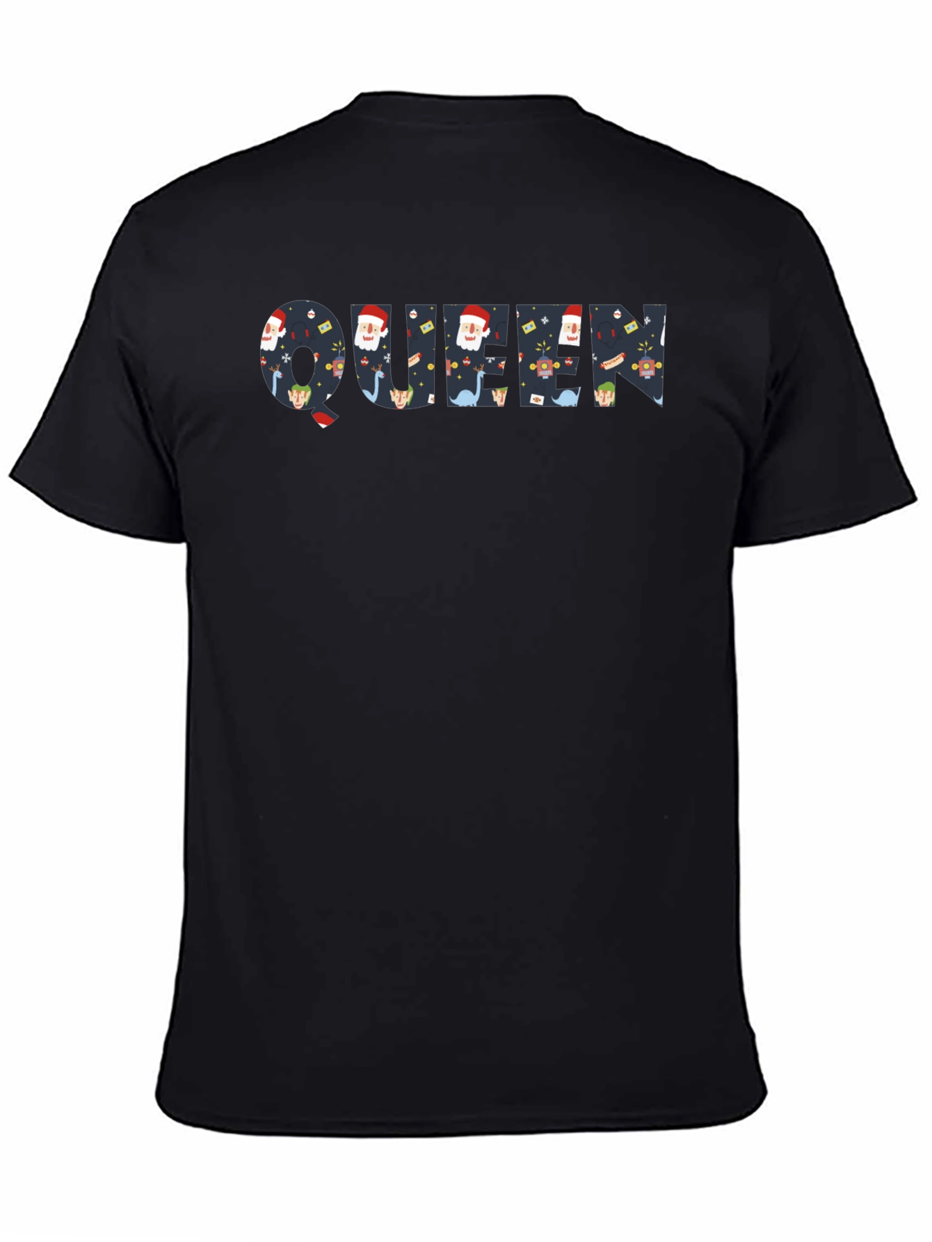 Festive Queen Graphic Tee - Holiday Print