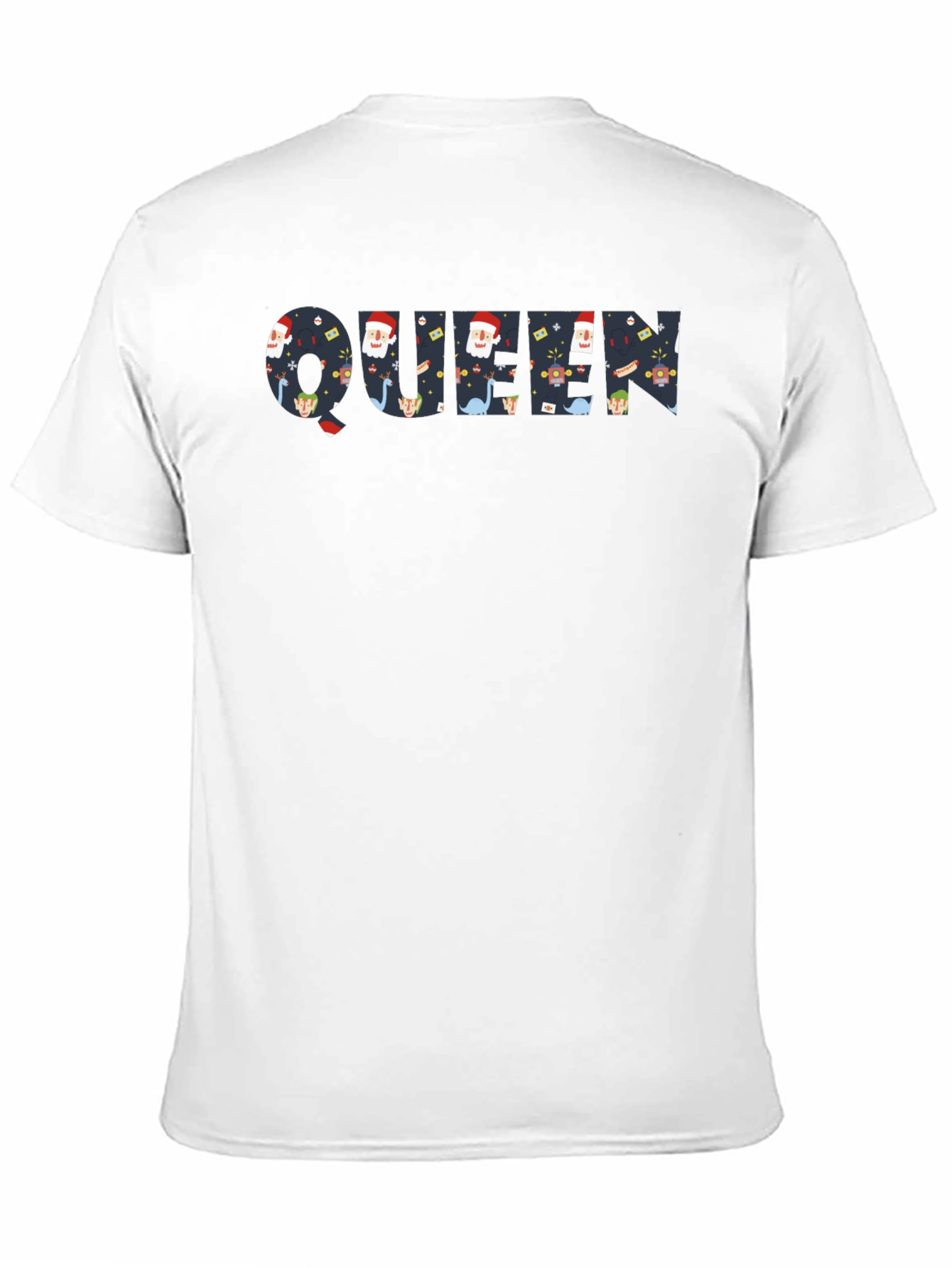 Festive Queen Graphic Tee - Holiday Print