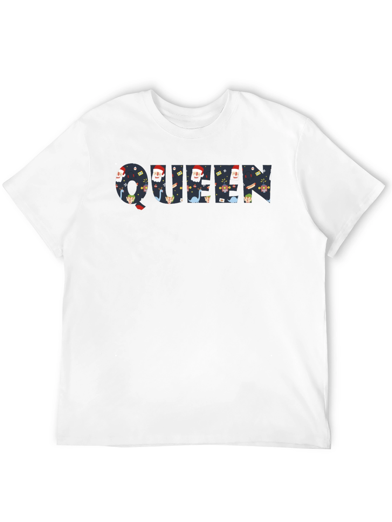 Festive Queen Graphic Tee - Holiday Print