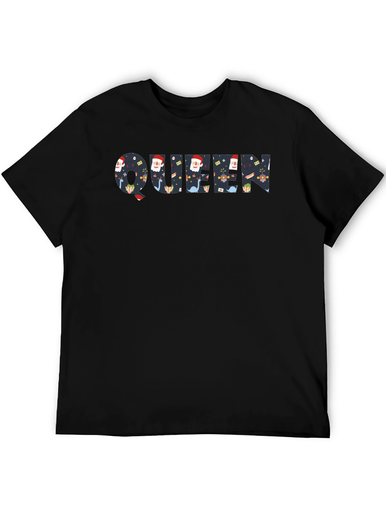Festive Queen Graphic Tee - Holiday Print
