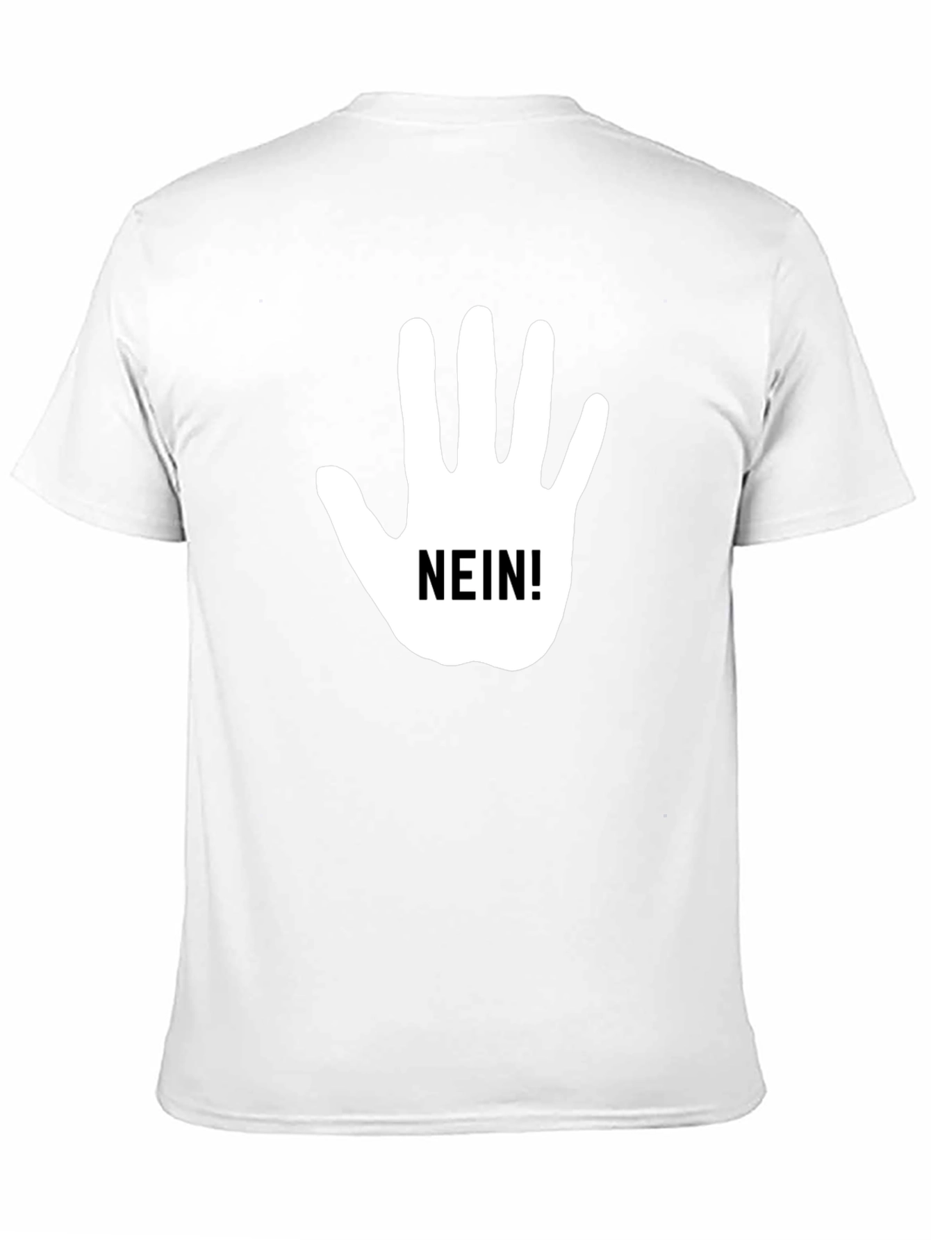 Nein Hand Gesture Black T-Shirt