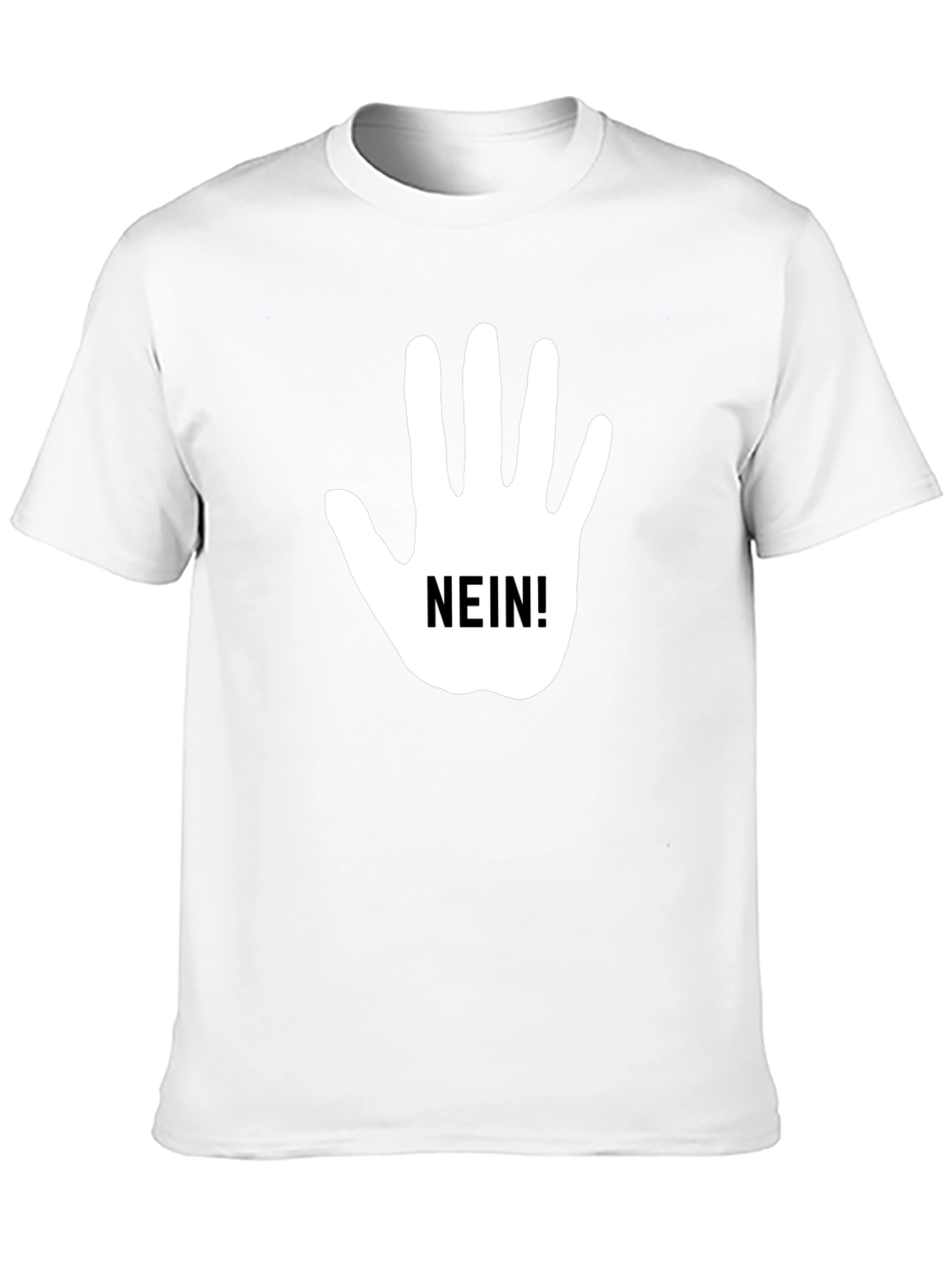 Nein Hand Gesture Black T-Shirt