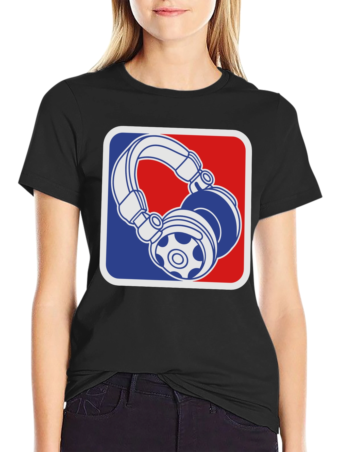 Headphone Graphic Tee - Retro Music Lover T-Shirt