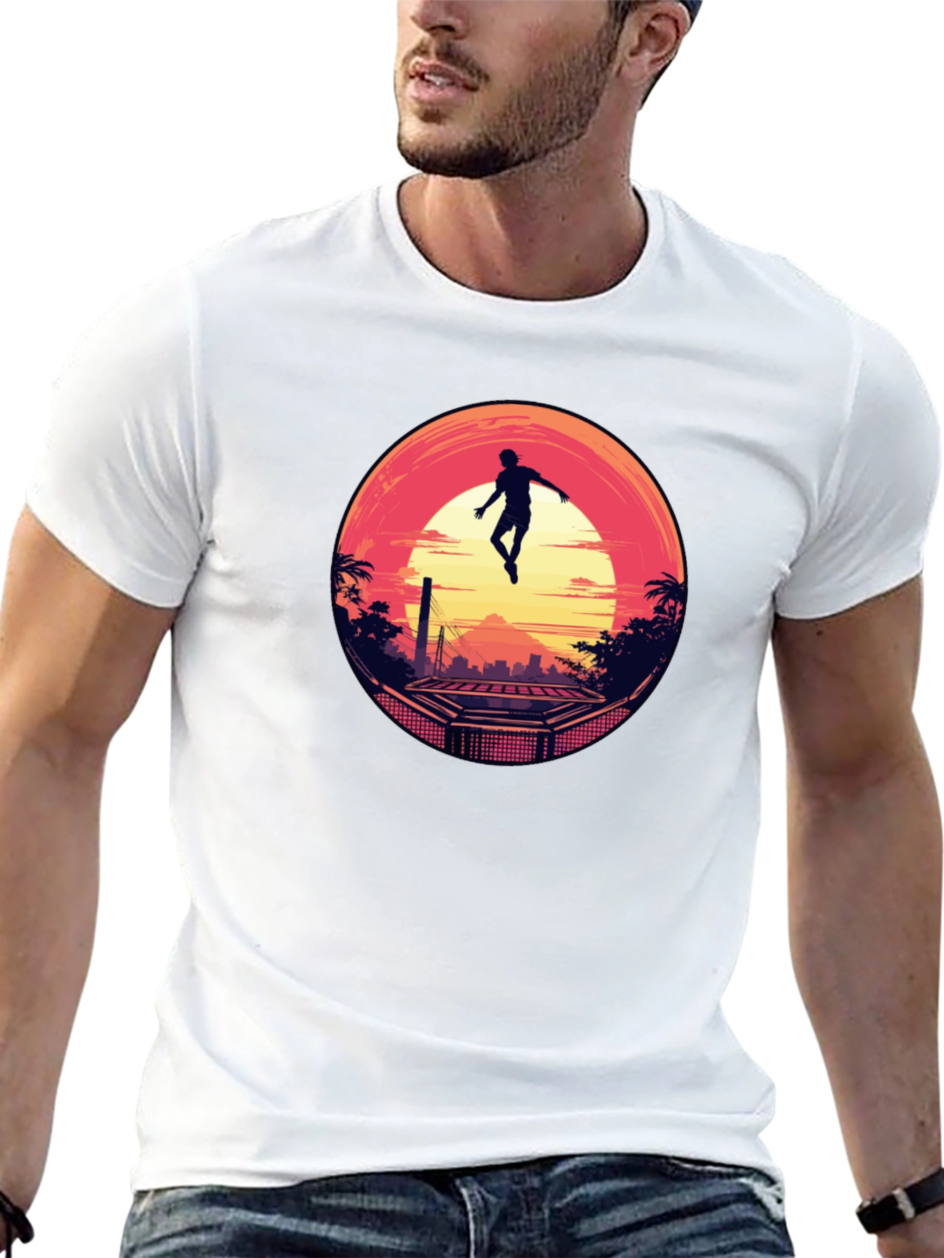 Sunset Silhouette Graphic Tee