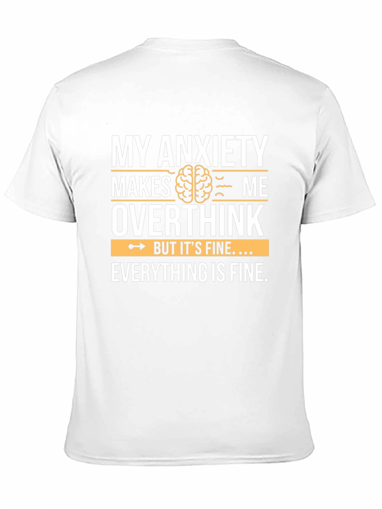 Anxiety Overthink Graphic Tee - Unisex Soft Cotton T-Shirt