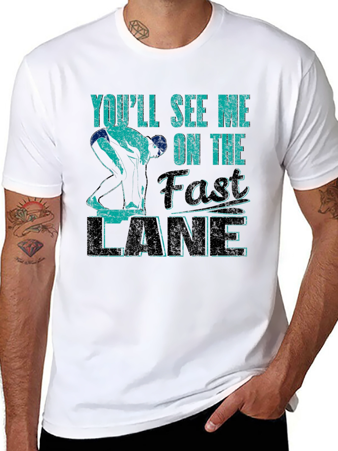 Swimmers Fast Lane T-Shirt