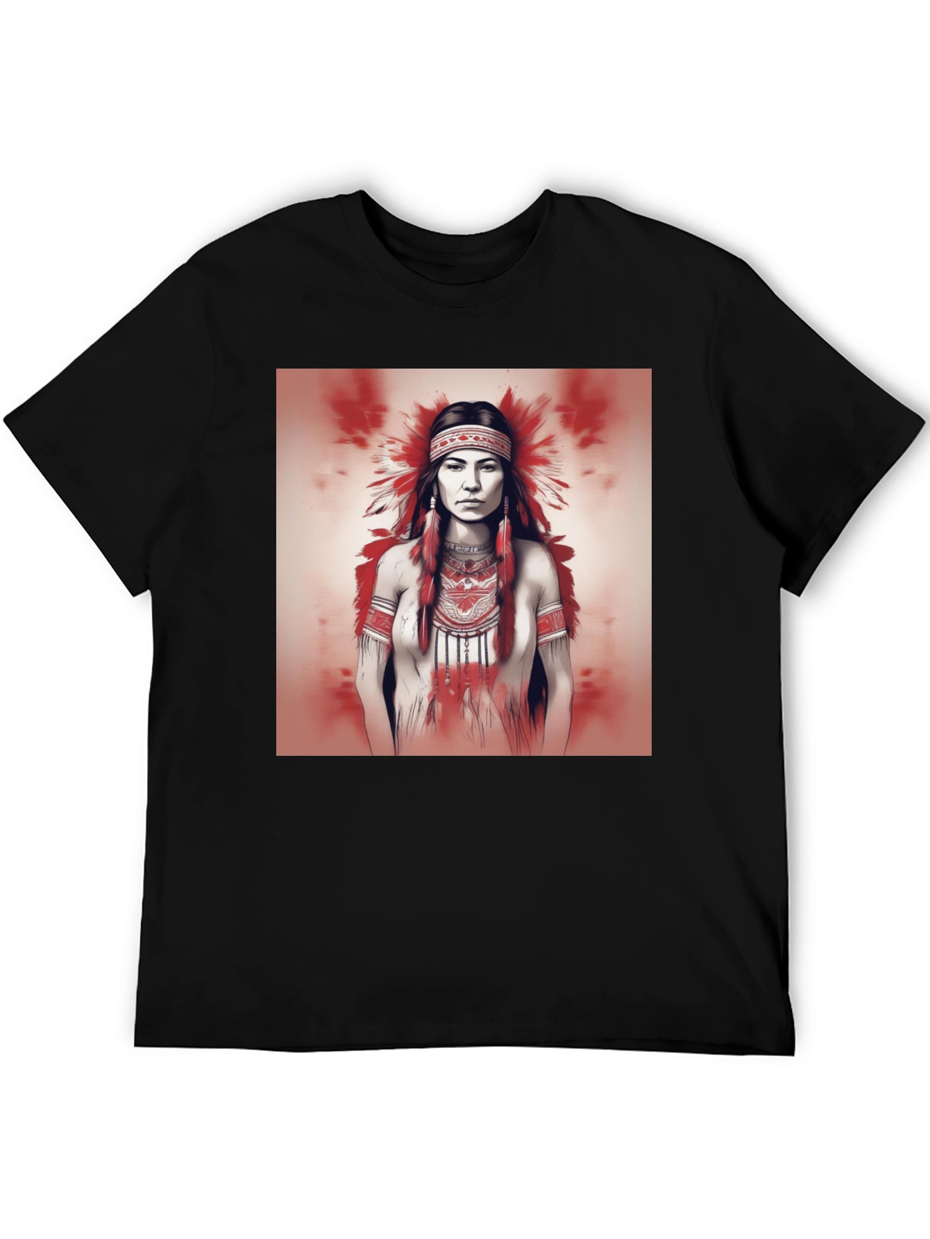 Native American Woman Graphic Tee