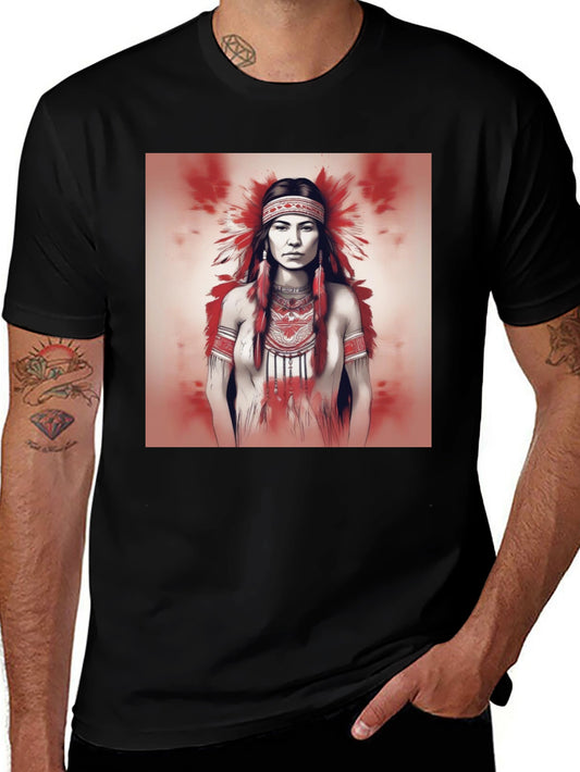 Native American Woman Graphic Tee