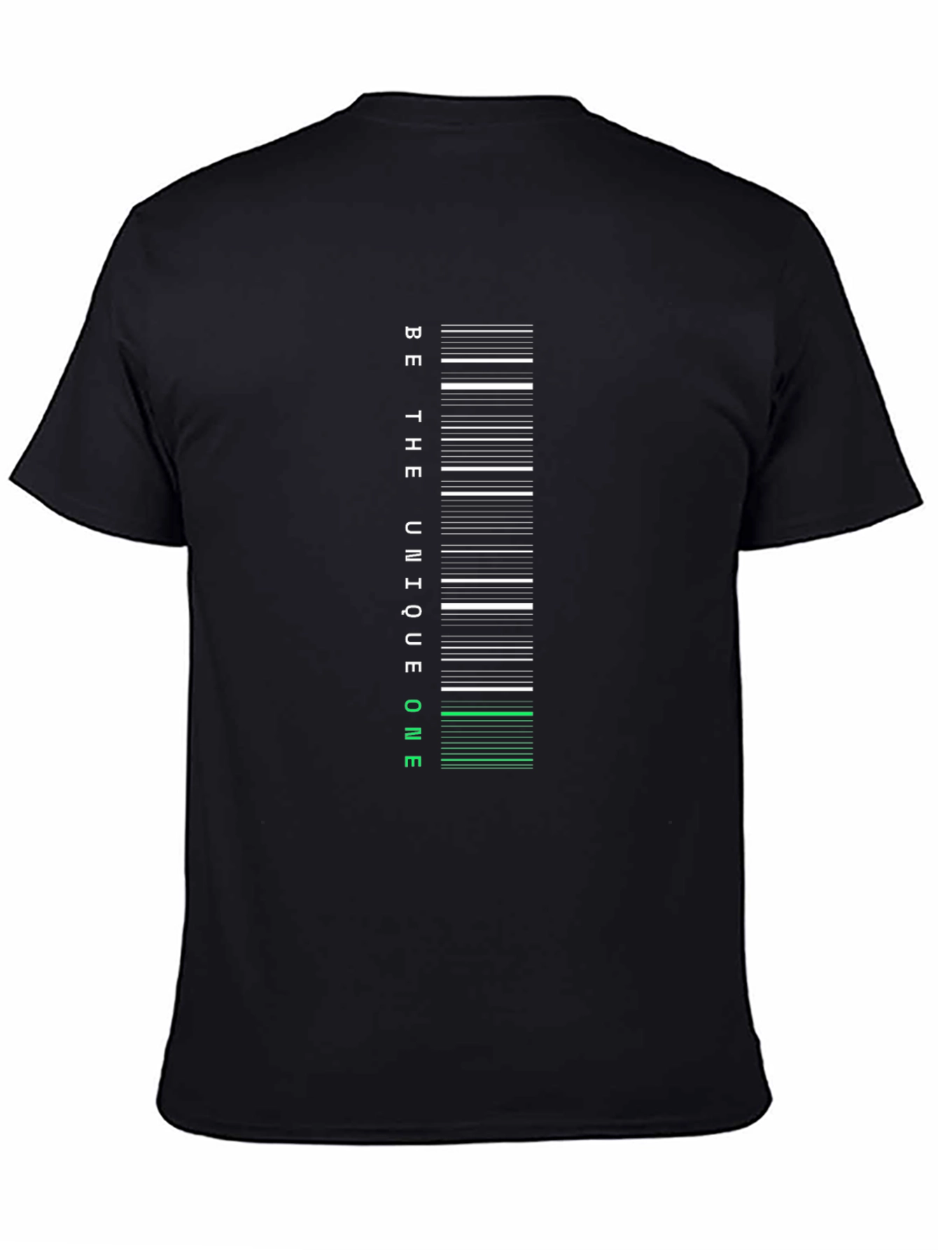 Unique One Barcode Graphic Tee - Black