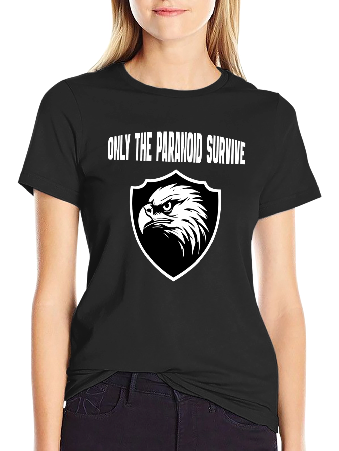Paranoid Survive Eagle Shield Graphic Tee