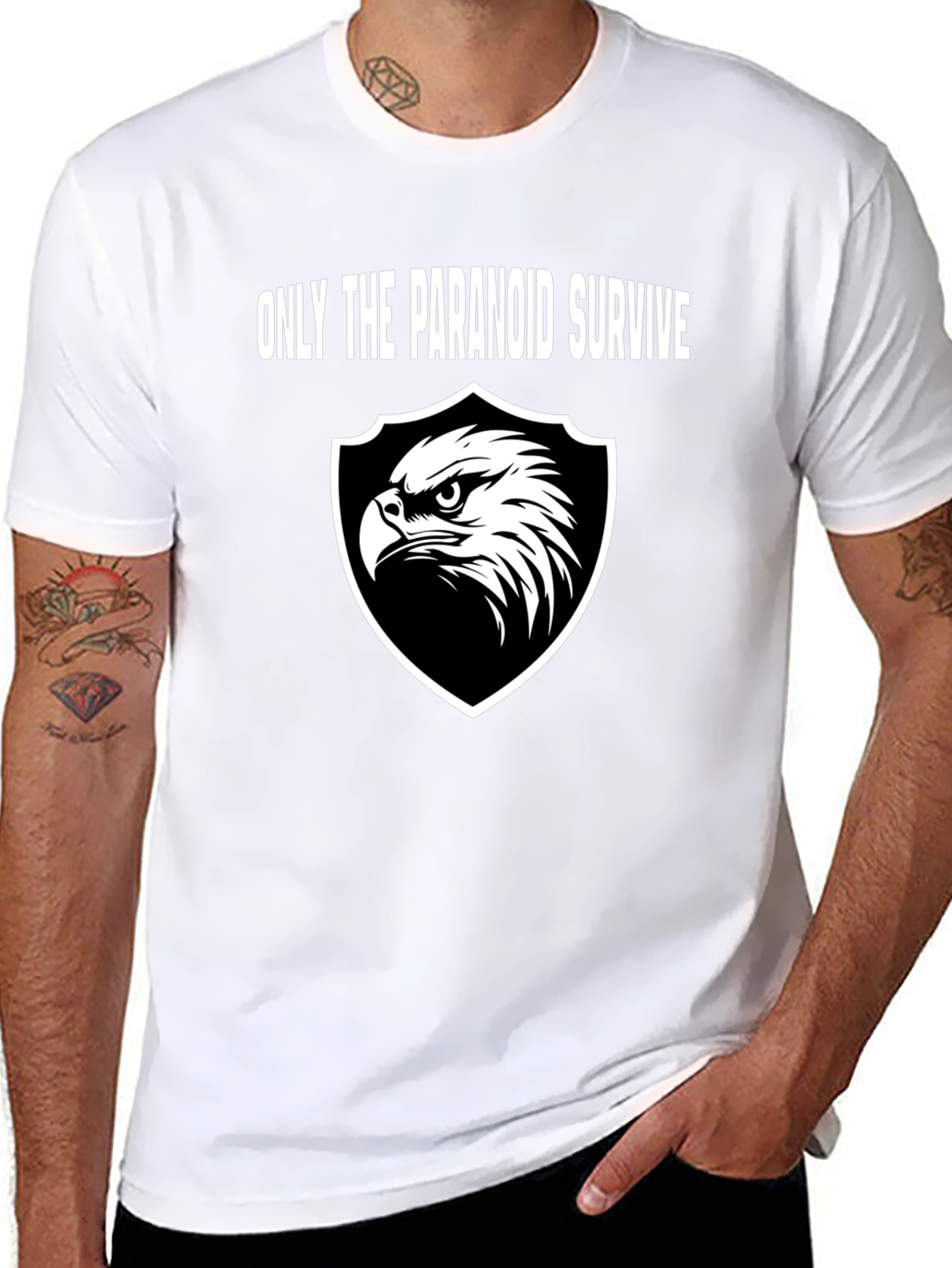 Paranoid Survive Eagle Shield Graphic Tee