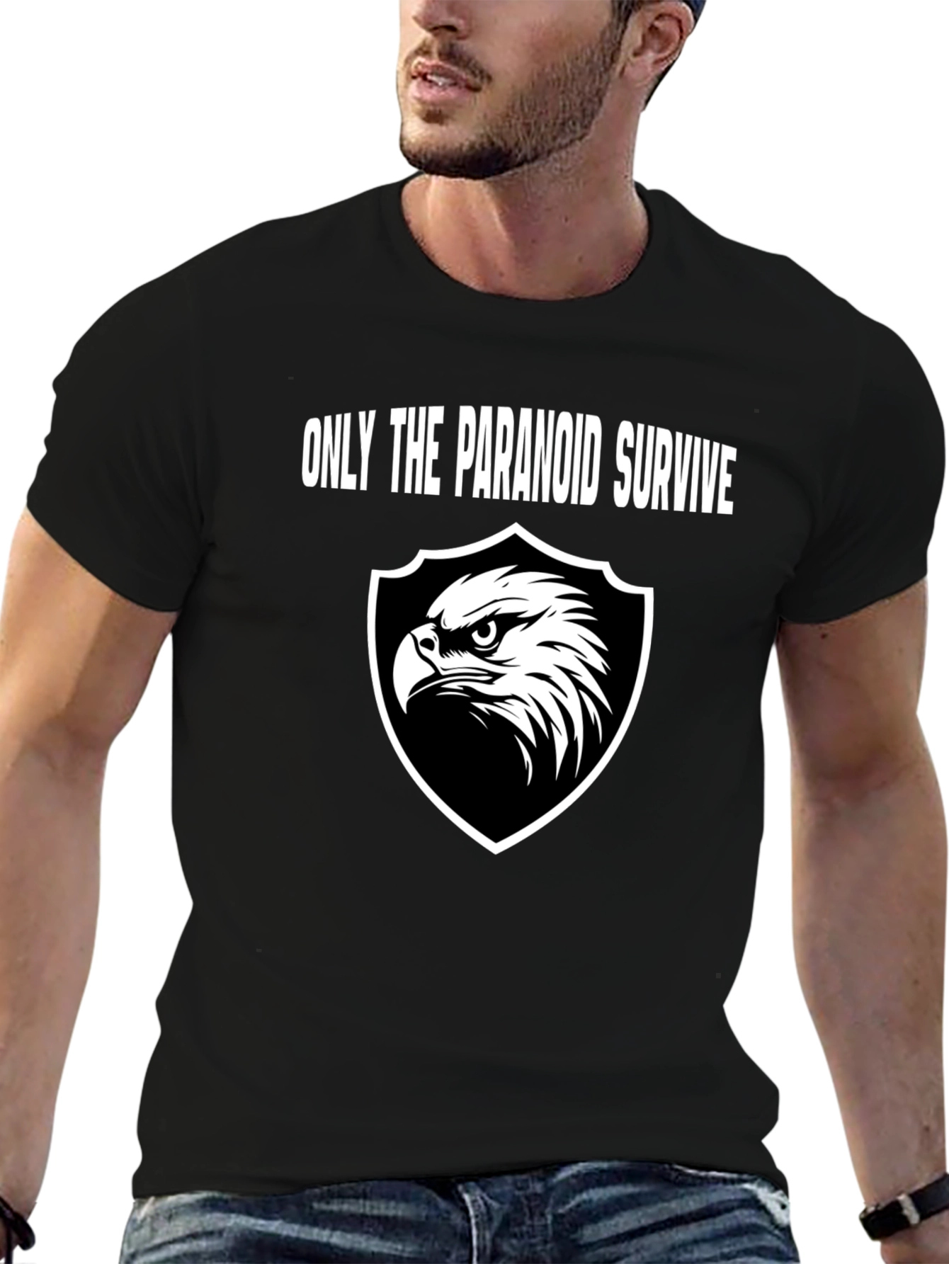 Paranoid Survive Eagle Shield Graphic Tee