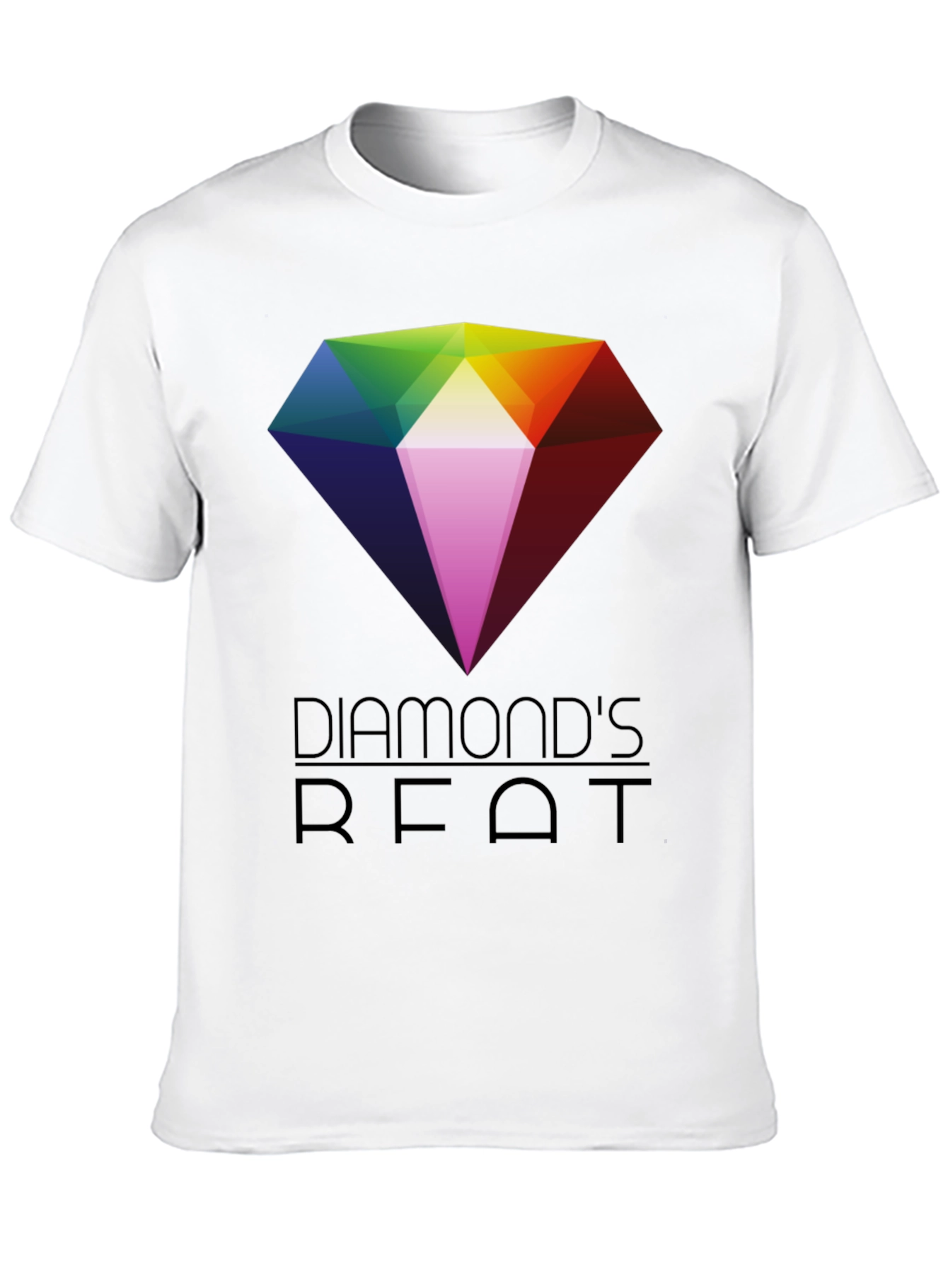 Diamonds Beat Graphic T-Shirt - Mens Black Tee