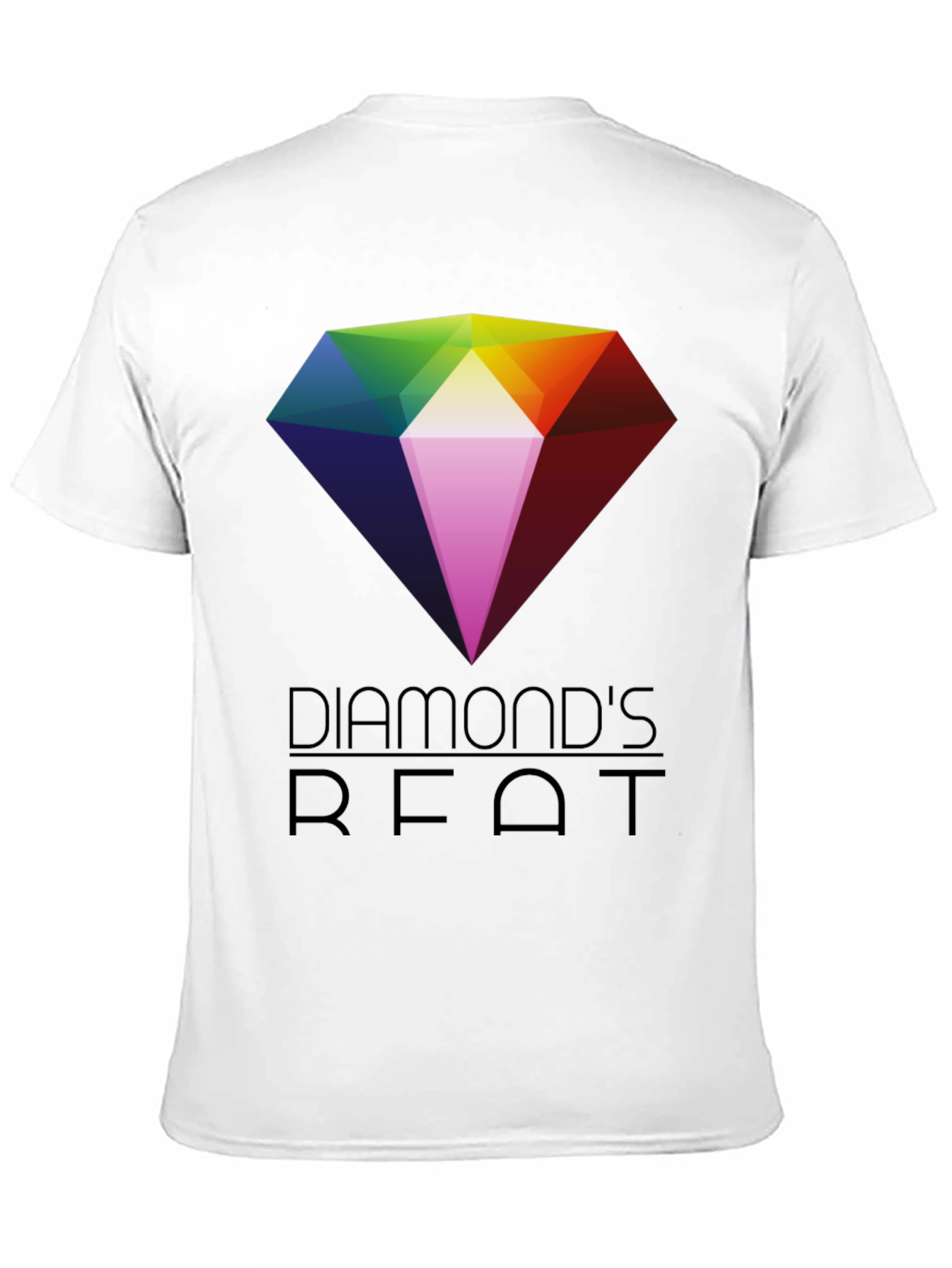 Diamonds Beat Graphic T-Shirt - Mens Black Tee