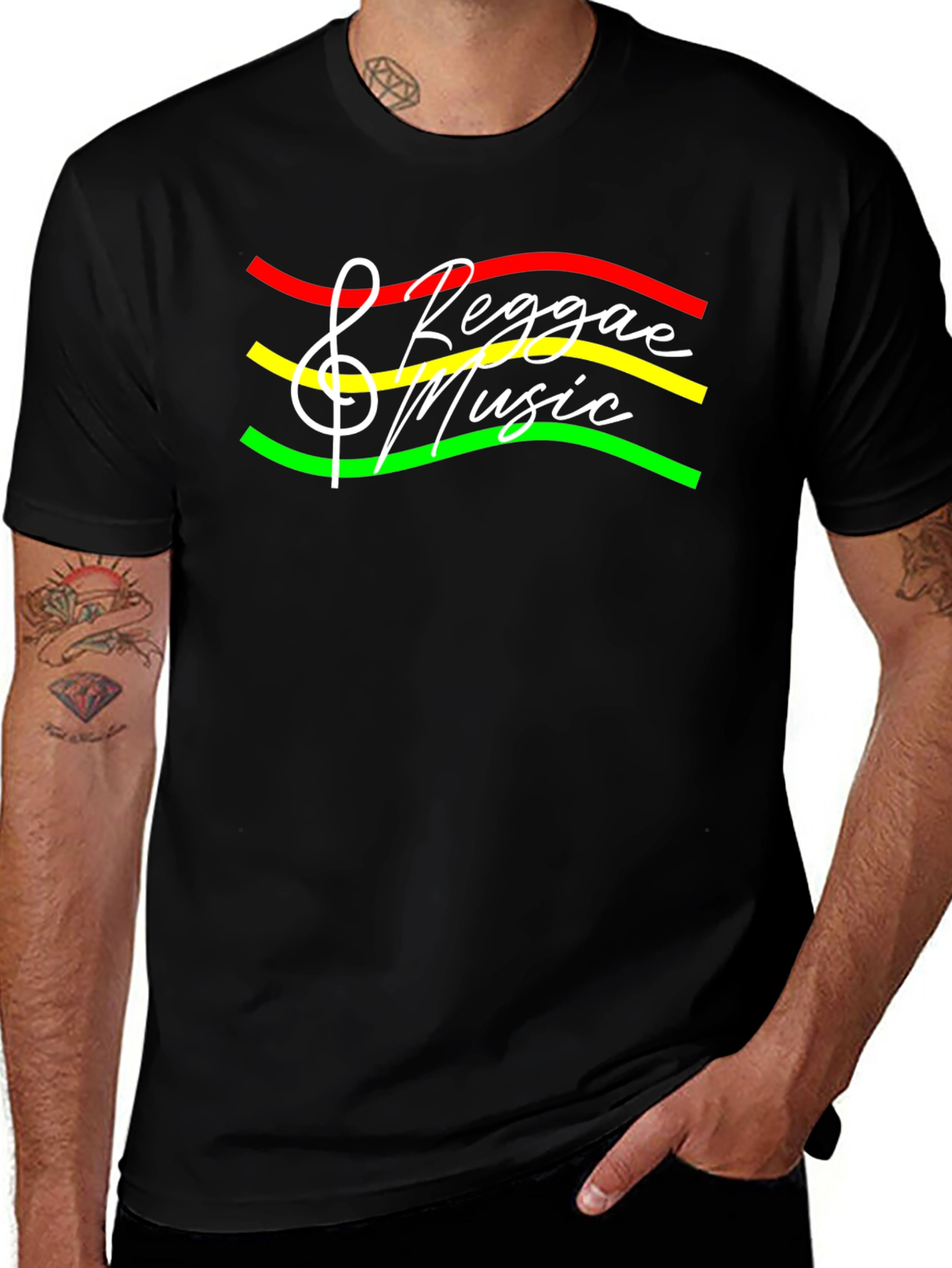 Reggae Music T-Shirt - Rastafarian Style Tee