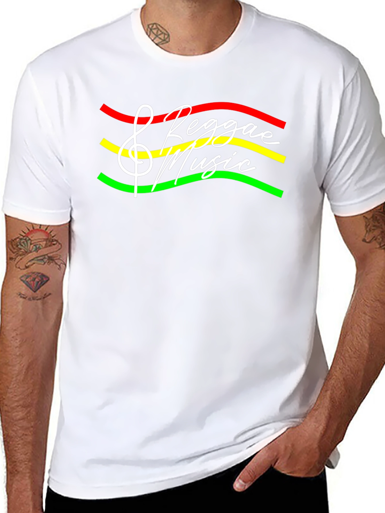 Reggae Music T-Shirt - Rastafarian Style Tee