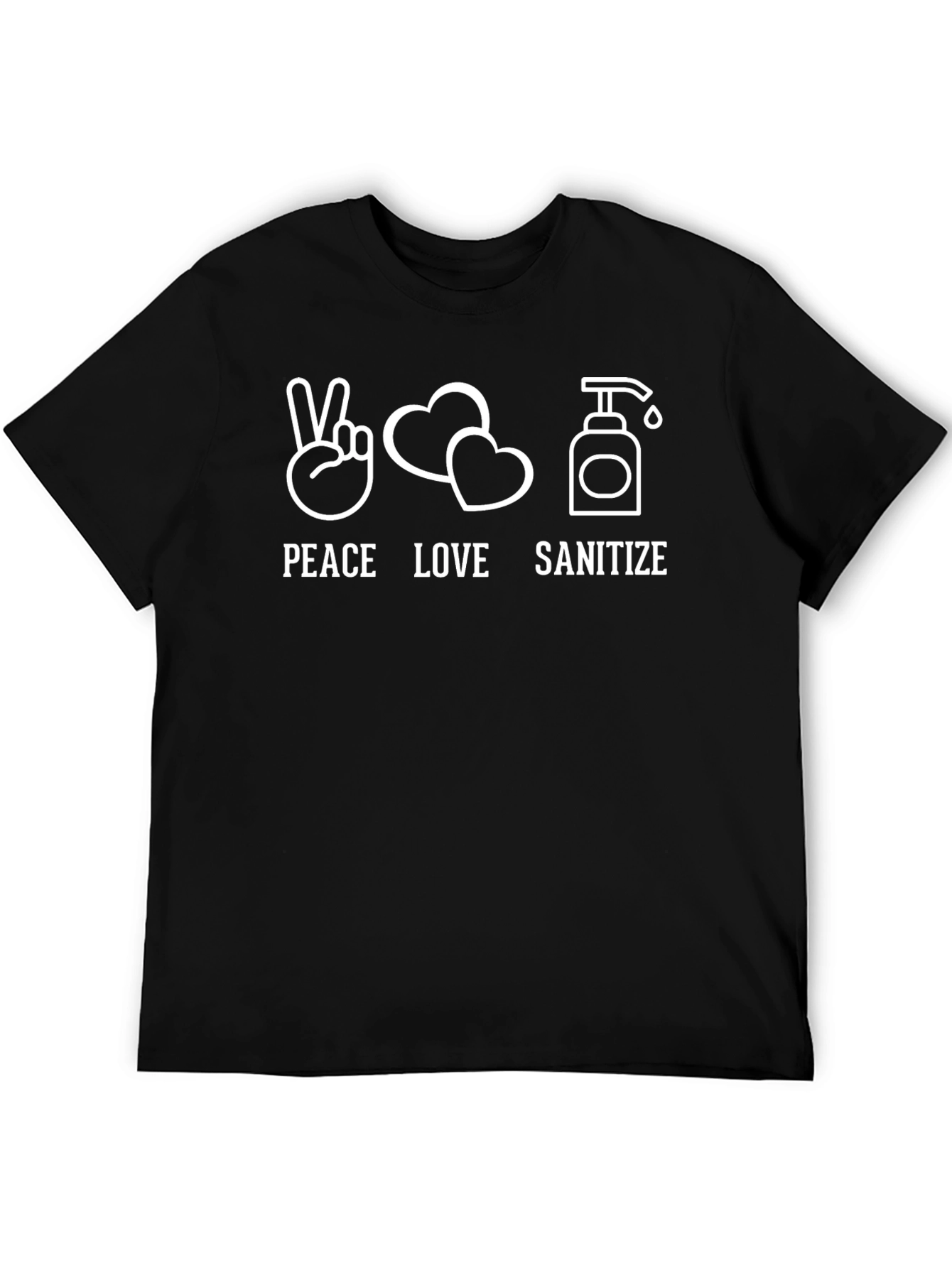 Peace Love Sanitize Graphic T-Shirt