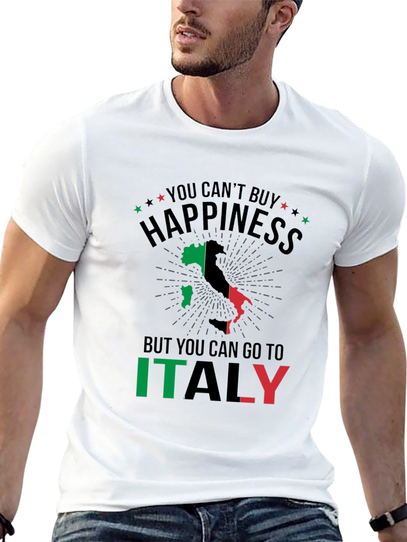 Italy Happiness T-Shirt - Travel Souvenir Tee