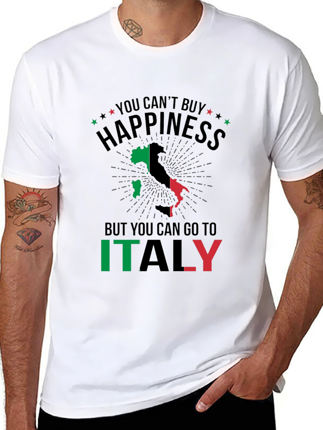 Italy Happiness T-Shirt - Travel Souvenir Tee