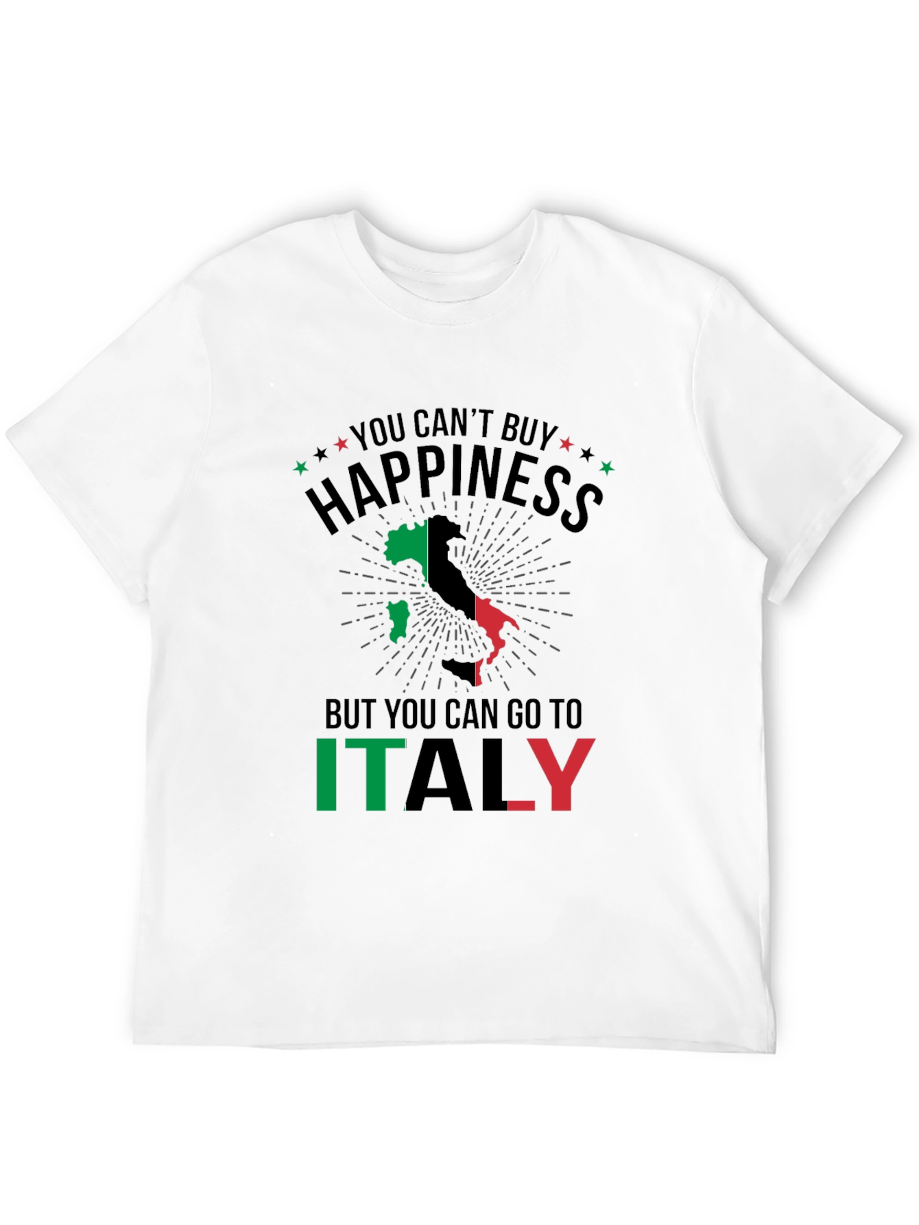 Italy Happiness T-Shirt - Travel Souvenir Tee