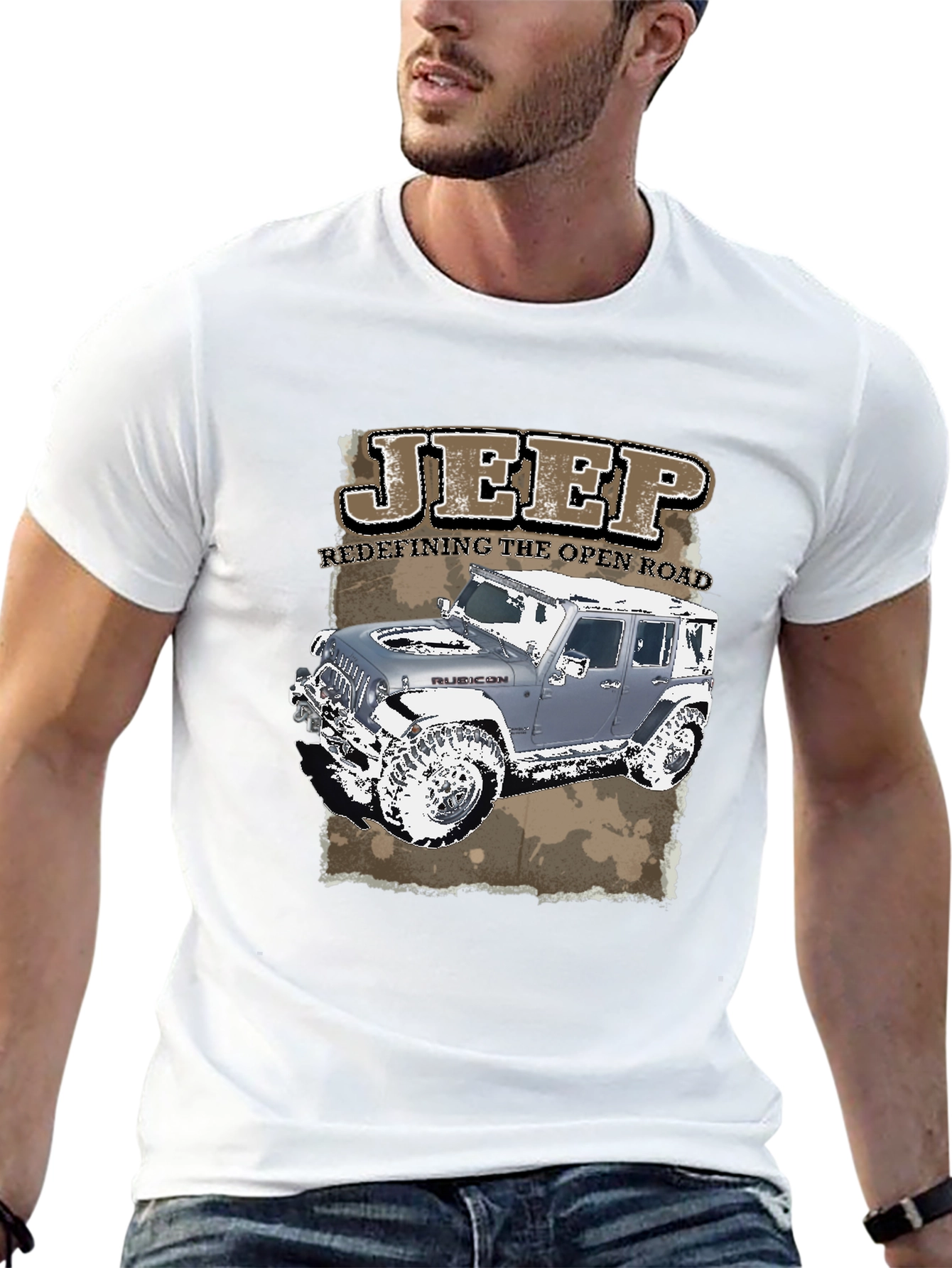 Jeep Redefining the Open Road Black T-Shirt