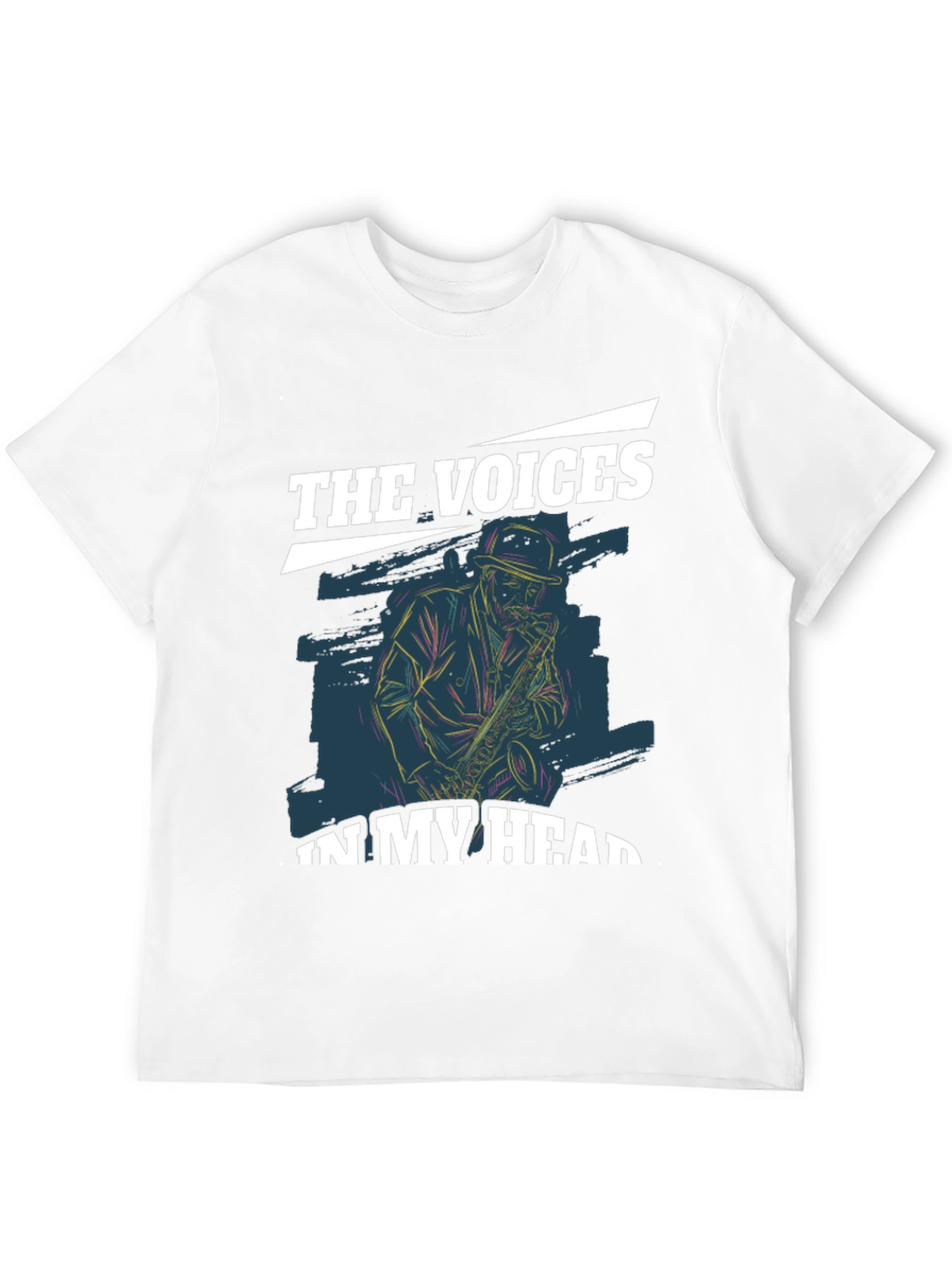 The Voices in My Head Saxophone Graphic Tee