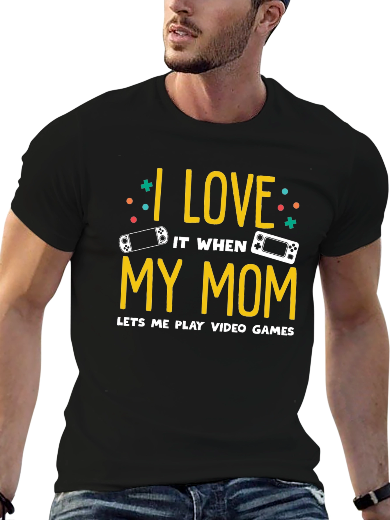 I Love My Mom Video Game T-Shirt