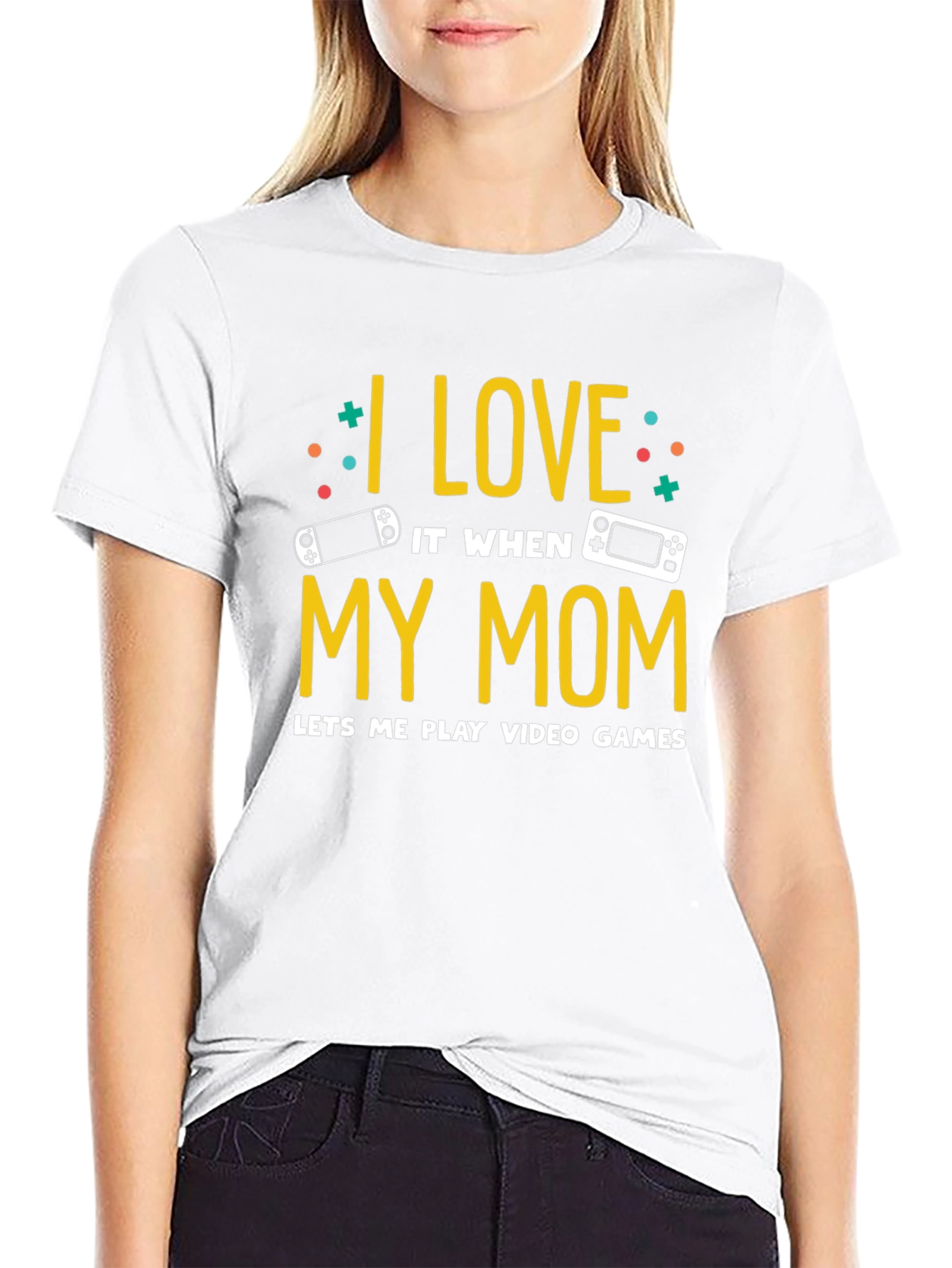 I Love My Mom Video Game T-Shirt